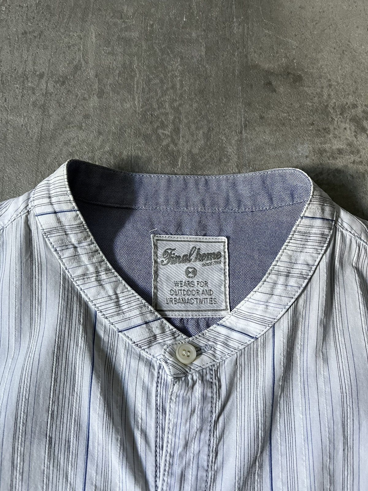 Final Home Final Home Issey Miyake button up outdoor shirt blue white Size US M / EU 48-50 / 2 - 2 Thumbnail