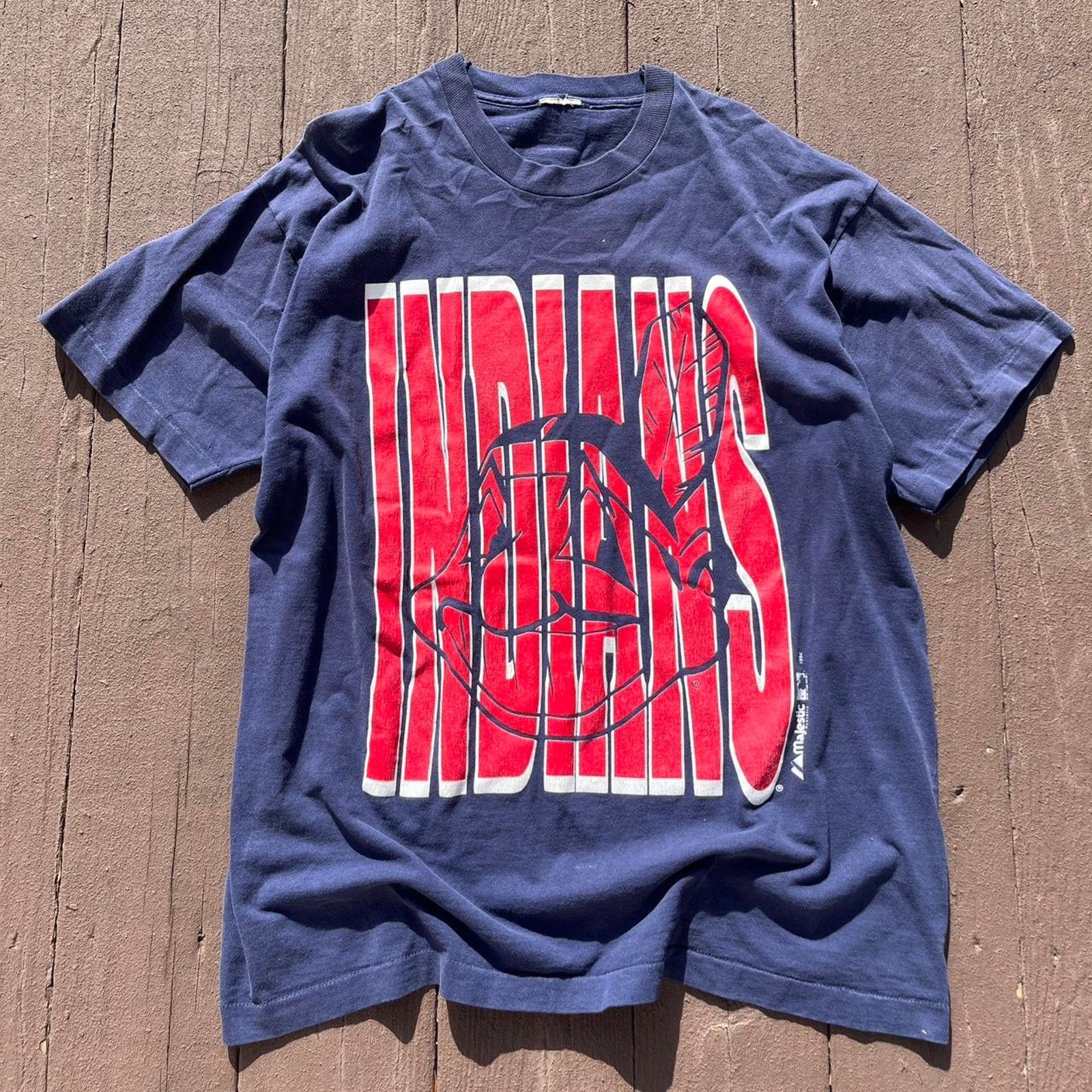 Starter Vintage 90s Cleveland Indians single stitch shirt Size US XL / EU 56 / 4 - 1 Thumbnail