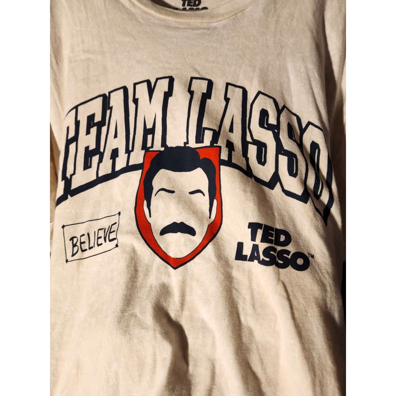 Vintage Ted Lasso Team Lasso Graphic Believ 2XL Short Sleeve Mineral Wash TShirt Size US XXL / EU 58 / 5 - 2 Thumbnail