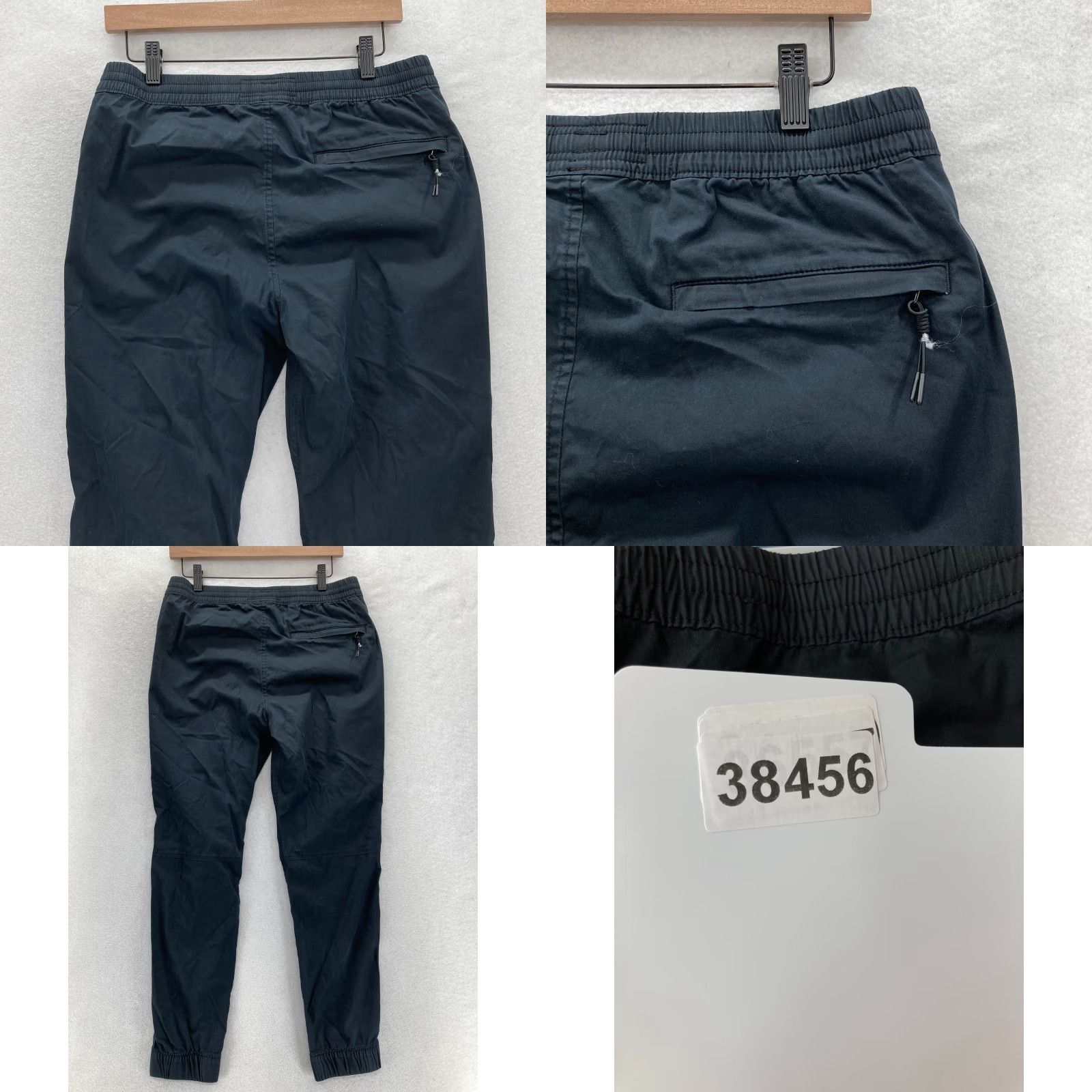 Abercrombie & Fitch Abercrombie & Fitch Tech Jogger Pants Mens Medium Black Stretch Taper Drawstring Size US 31 - 9 Thumbnail