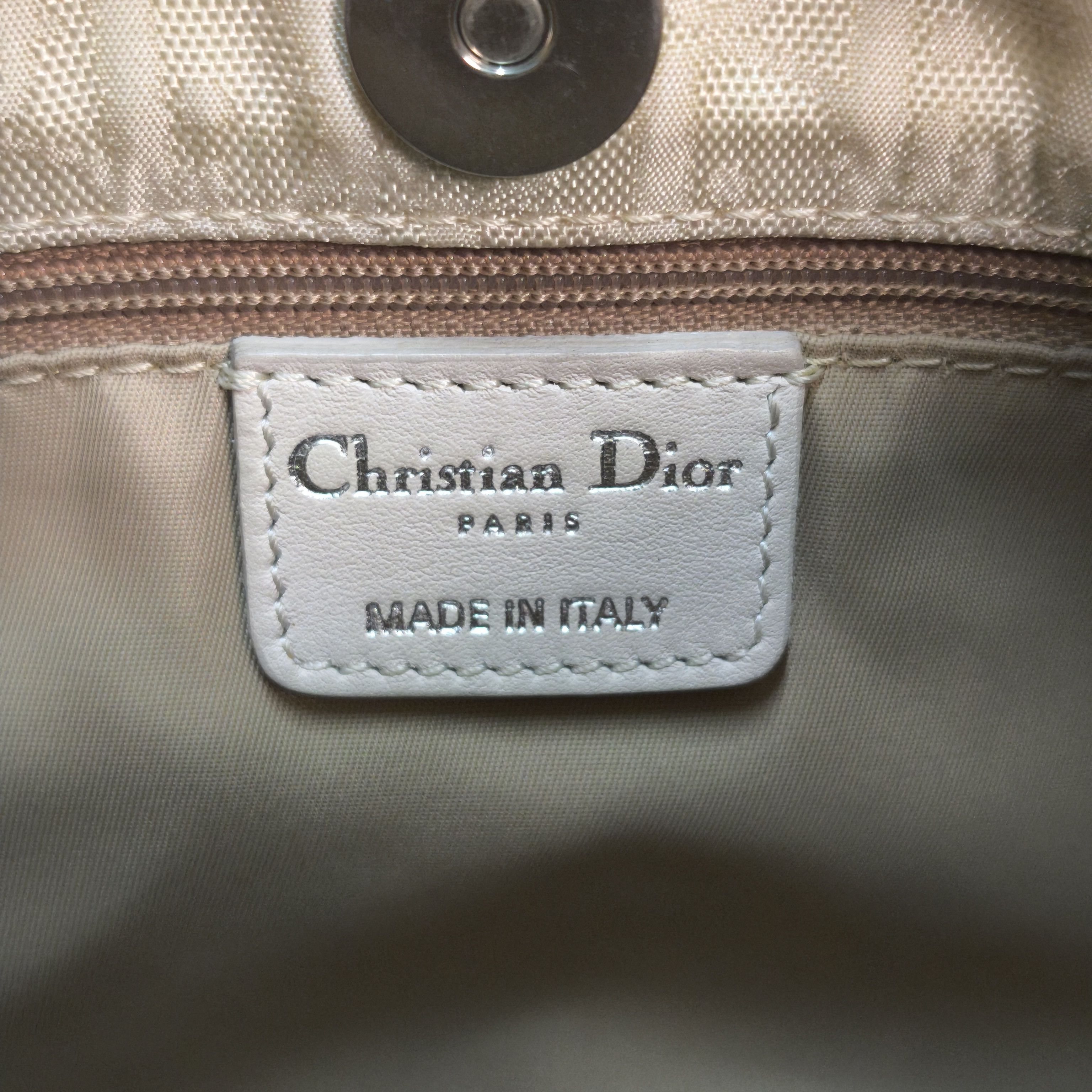 Dior Christian Dior 2007 Shoulder Bag Cream- John Galliano Size ONE SIZE - 12 Thumbnail