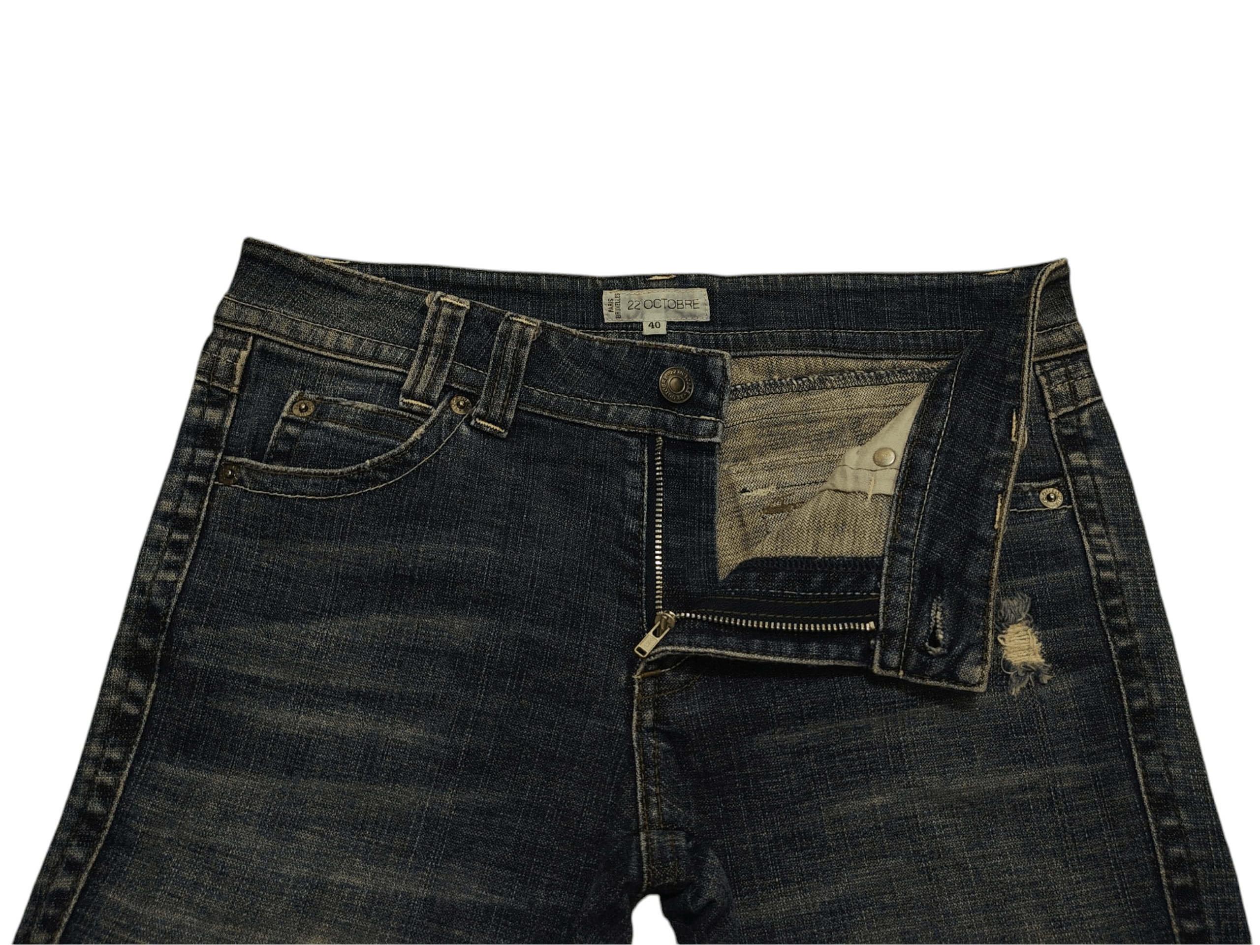 Le Grande Bleu (L.G.B.) Japanese 22 octobre Flared Jeans Bootcut Size 30" / US 8 / IT 44 - 4 Thumbnail