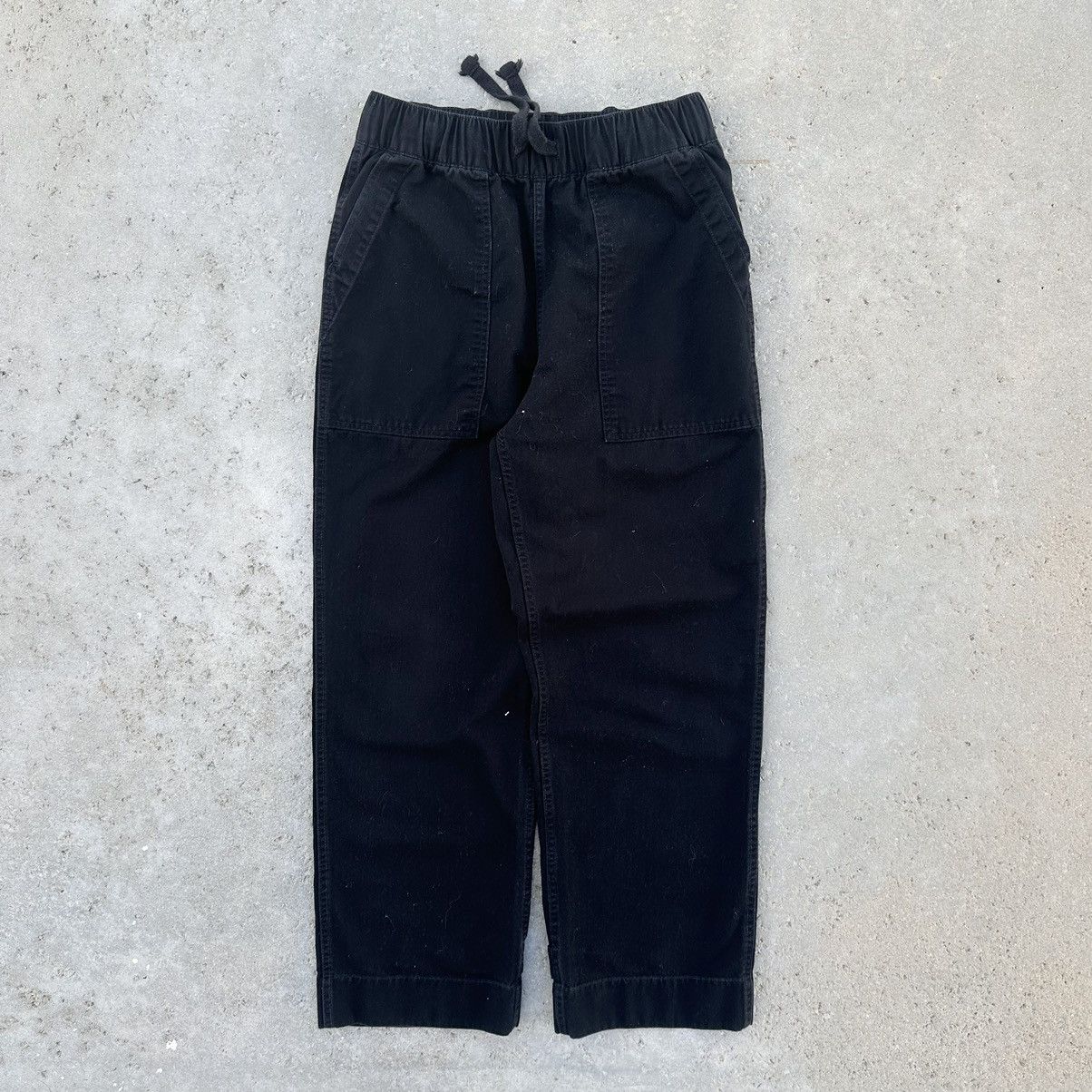 Buck Mason OG 107 HBT Wide Leg Black Lounge Pants