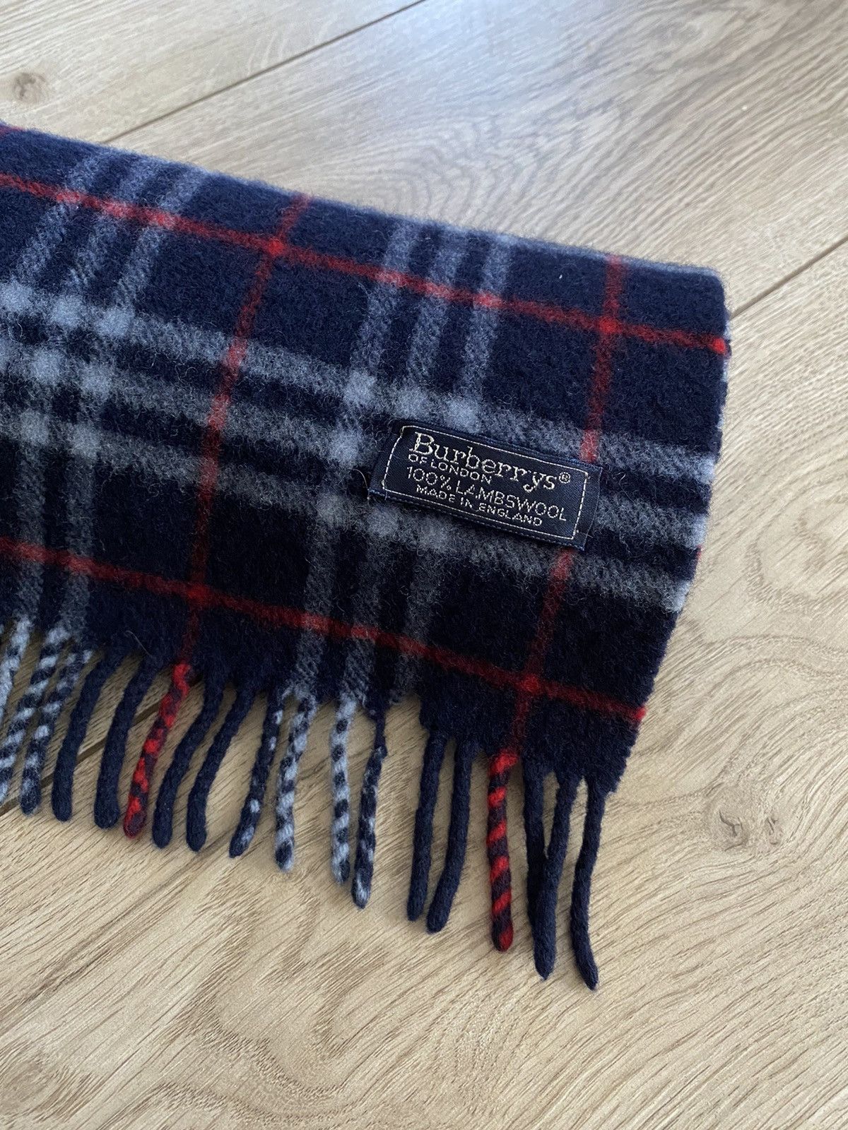 Burberry Vintage Burberrys Scarf Wool Made In England Size ONE SIZE - 2 Thumbnail