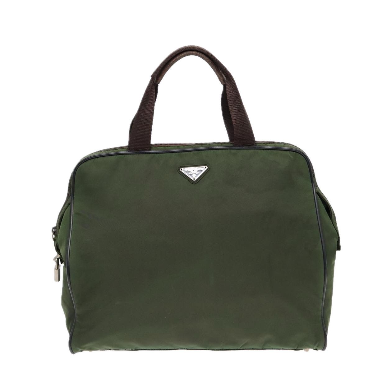Prada Tessuto Khaki Synthetic Handbag (Pre-Owned) Size ONE SIZE - 1 Thumbnail
