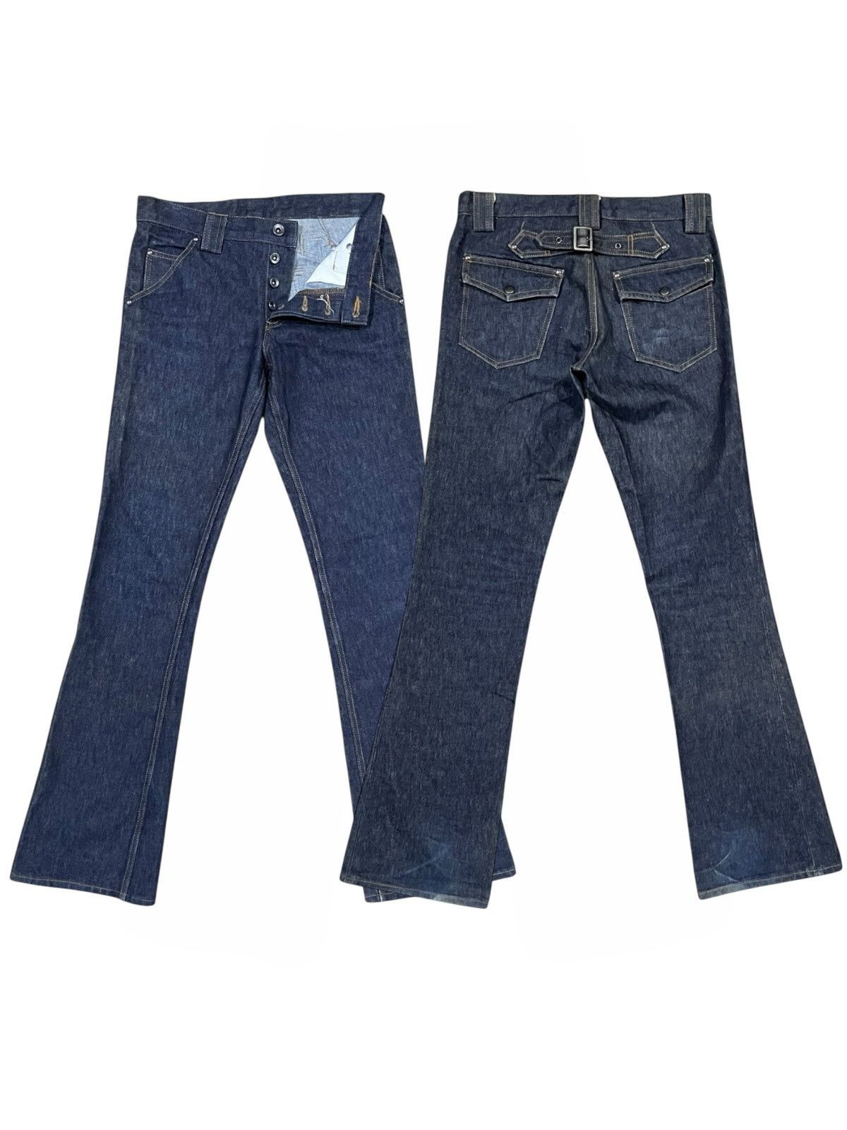 Shellac Avant Garde Shellac Flared Lowrise Jeans Size US 30 / EU 46 - 1 Thumbnail