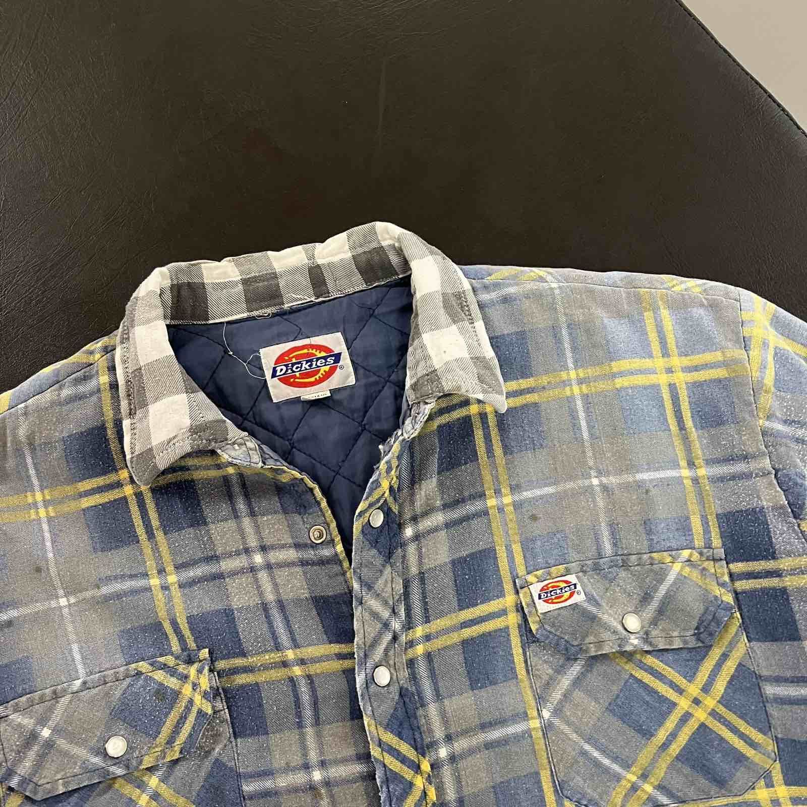 Dickies Vintage Dickies Flannel Shirt Workwear Button Up Sz L Size US L / EU 52-54 / 3 - 4 Thumbnail