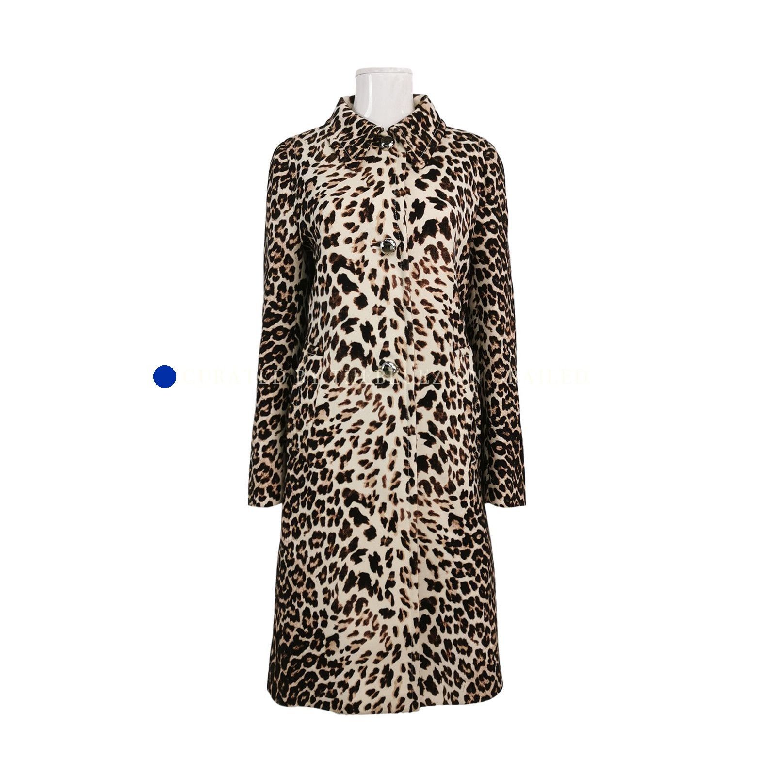 Prada Unique Multi-Colored Leopard Gabardine Coat Size US S / EU 44-46 / 1 - 1 Thumbnail