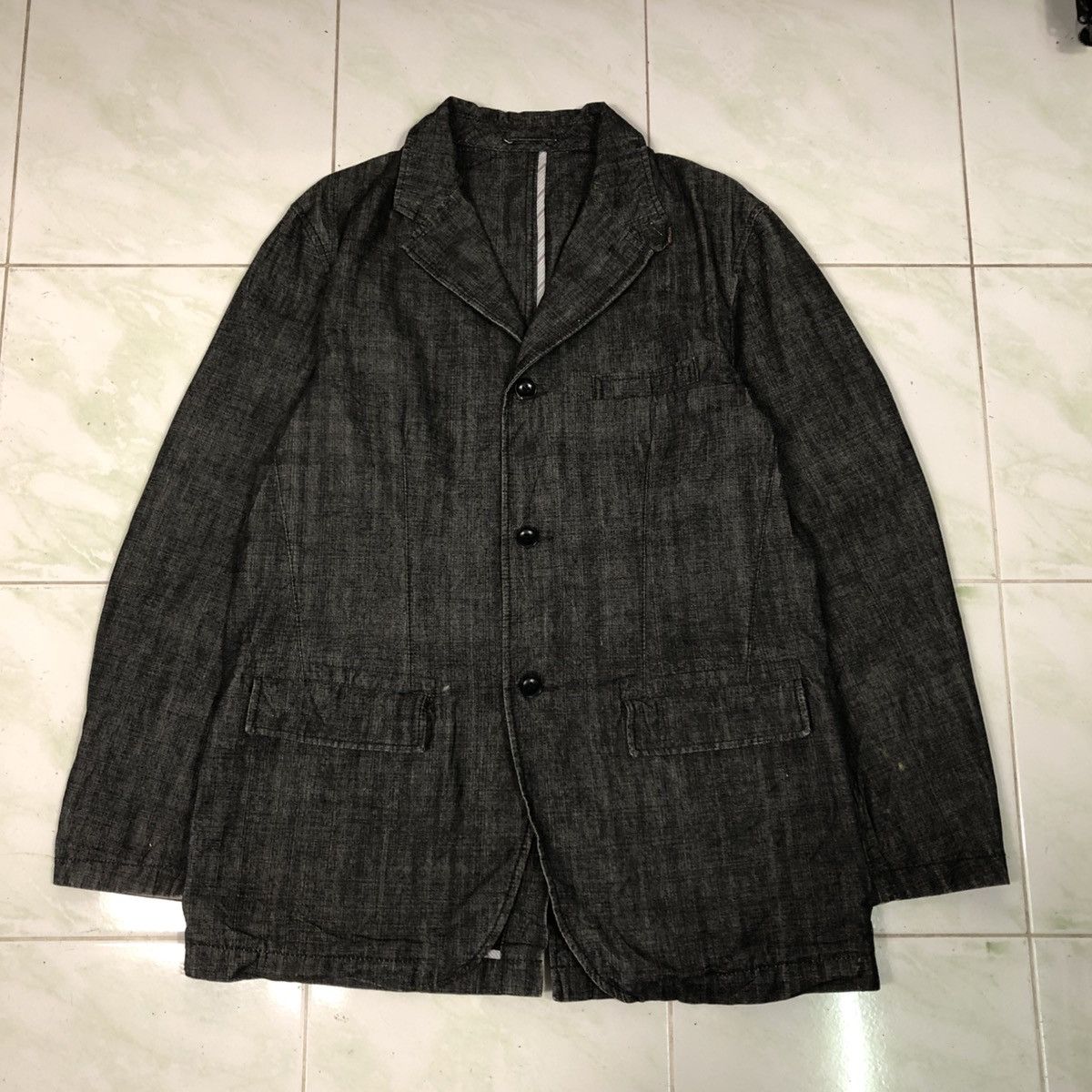 Japanese Brand Vintage Hickory Chore Jacket Uniqlo Issey Miyake Size US XL / EU 56 / 4 - 1 Thumbnail