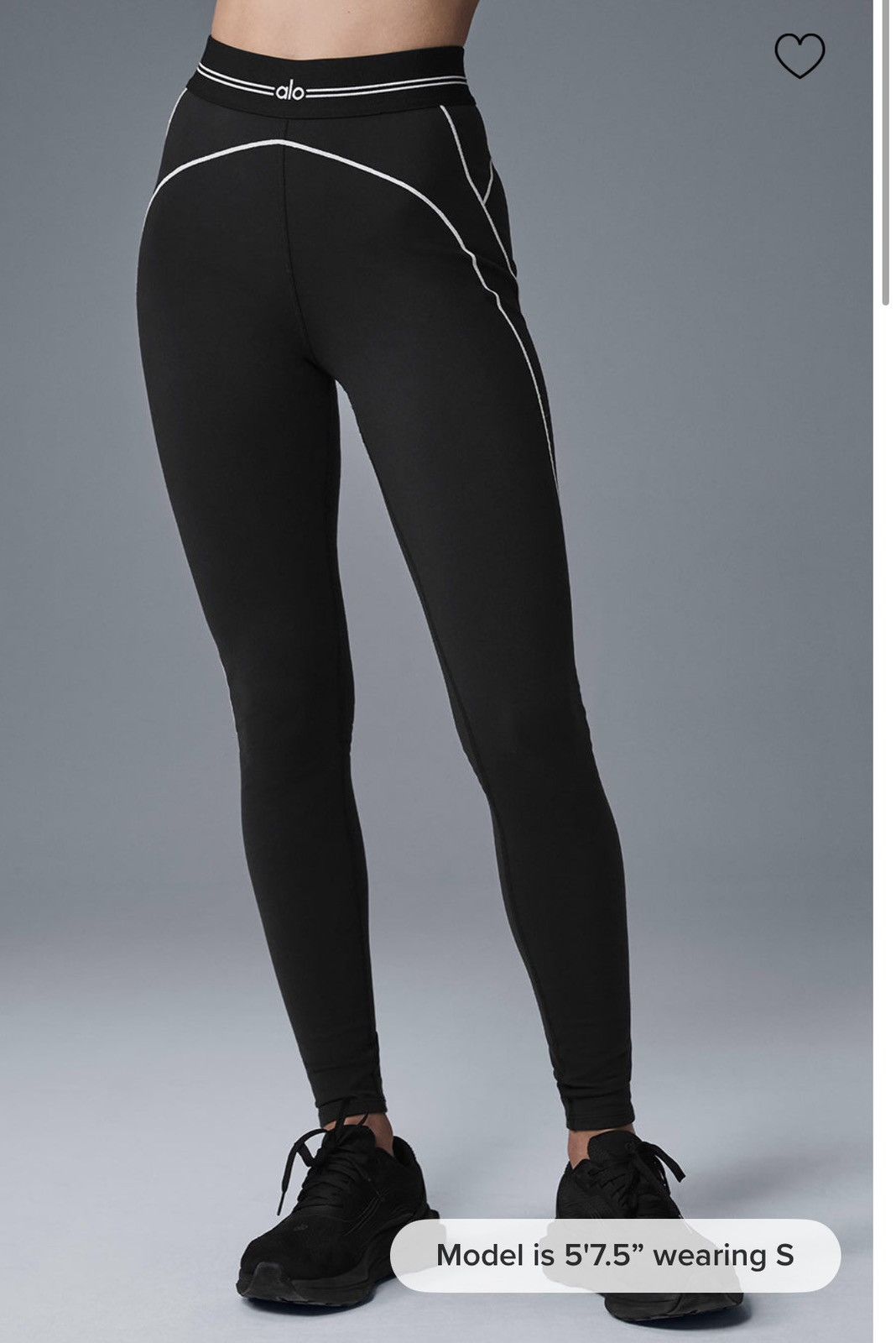 Alo Yoga Alo AirBrush High-Waist Heart Throb Legging Size 25" / US 0 / IT 36 - 2 Thumbnail