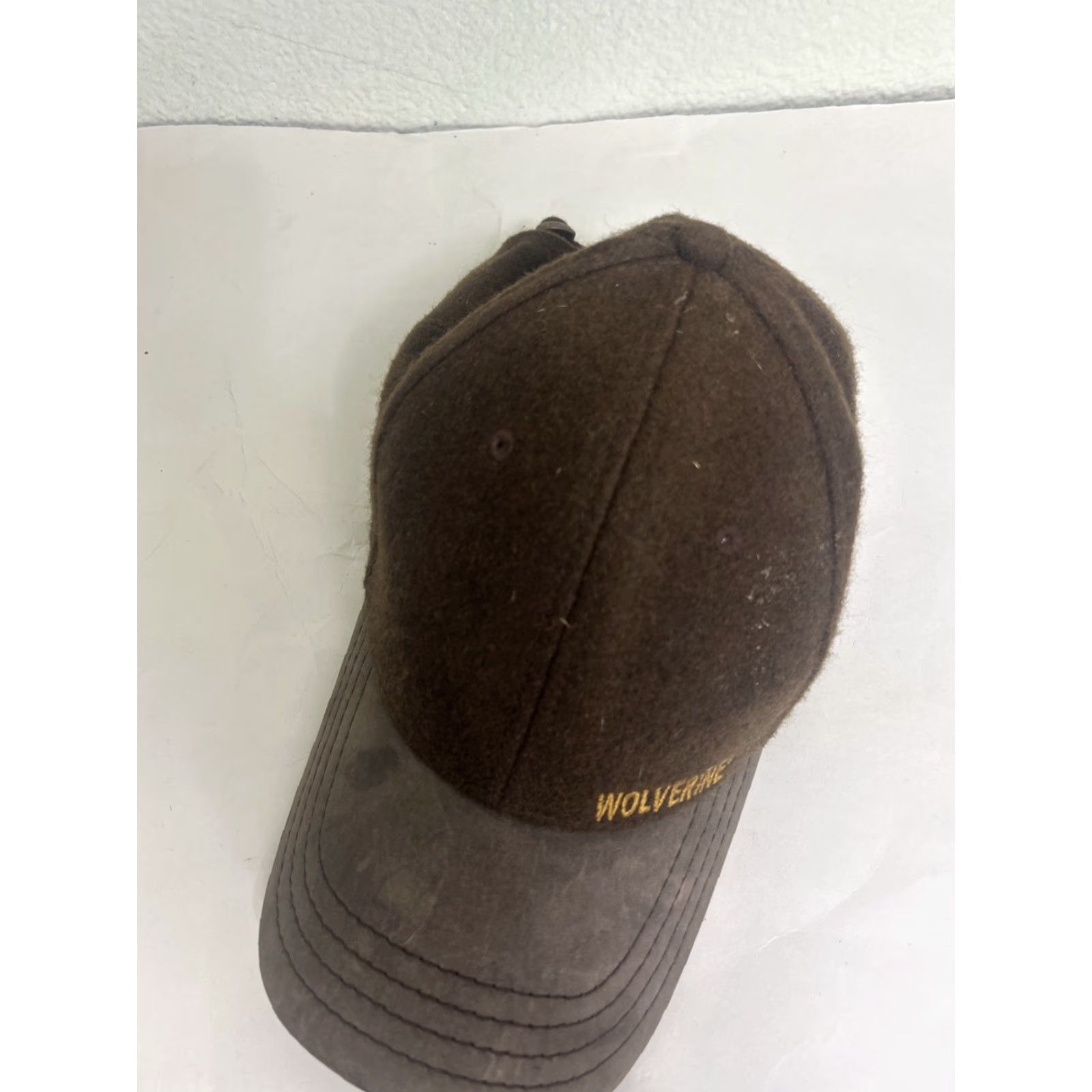 J Brand Wolverine Hat Baseball Cap Adjustable Wool Leather Brown Strapback Mens Adjustable Wool Leather Brown Baseball Cap Size ONE SIZE - 6 Thumbnail