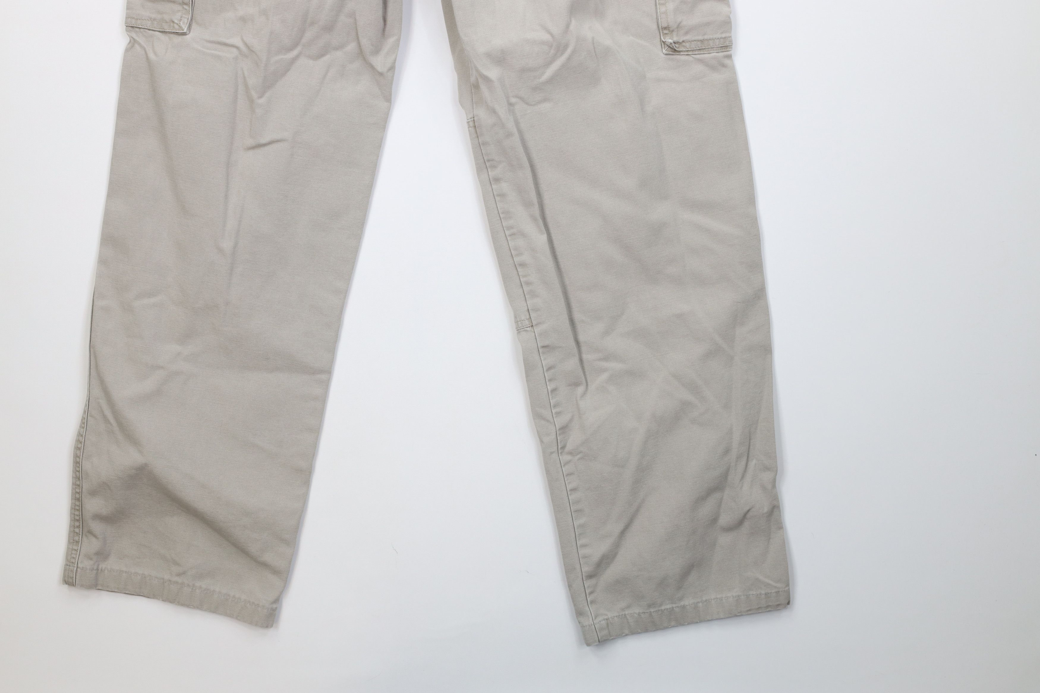 Cabelas Vintage 90s Cabelas Double Knee Wide Leg Cargo Pants Canvas Size US 33 - 16 Thumbnail