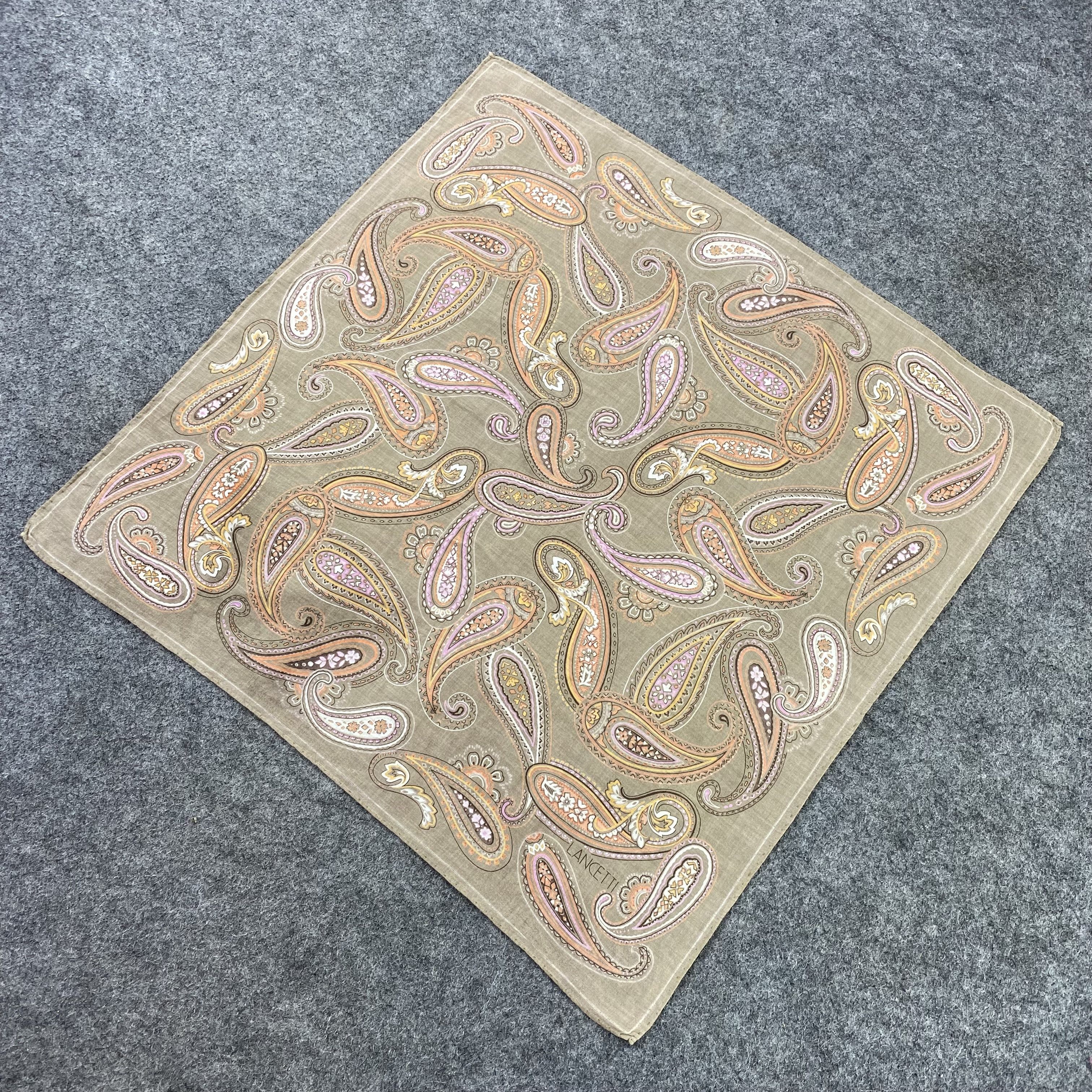 Lui di Lancetti Lancetti Paislee Handkerchief / Bandana / Neckerchief-B919 Size ONE SIZE - 4 Thumbnail