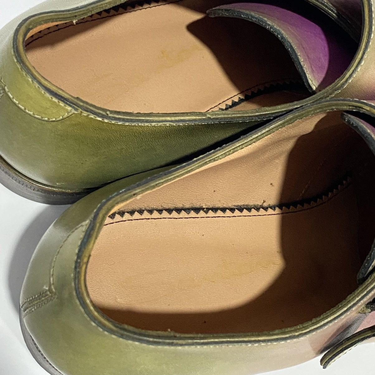Santoni × Vintage Santoni Gradiend Double monk strap leather shoes Size US 5 / IT 35 - 8 Thumbnail
