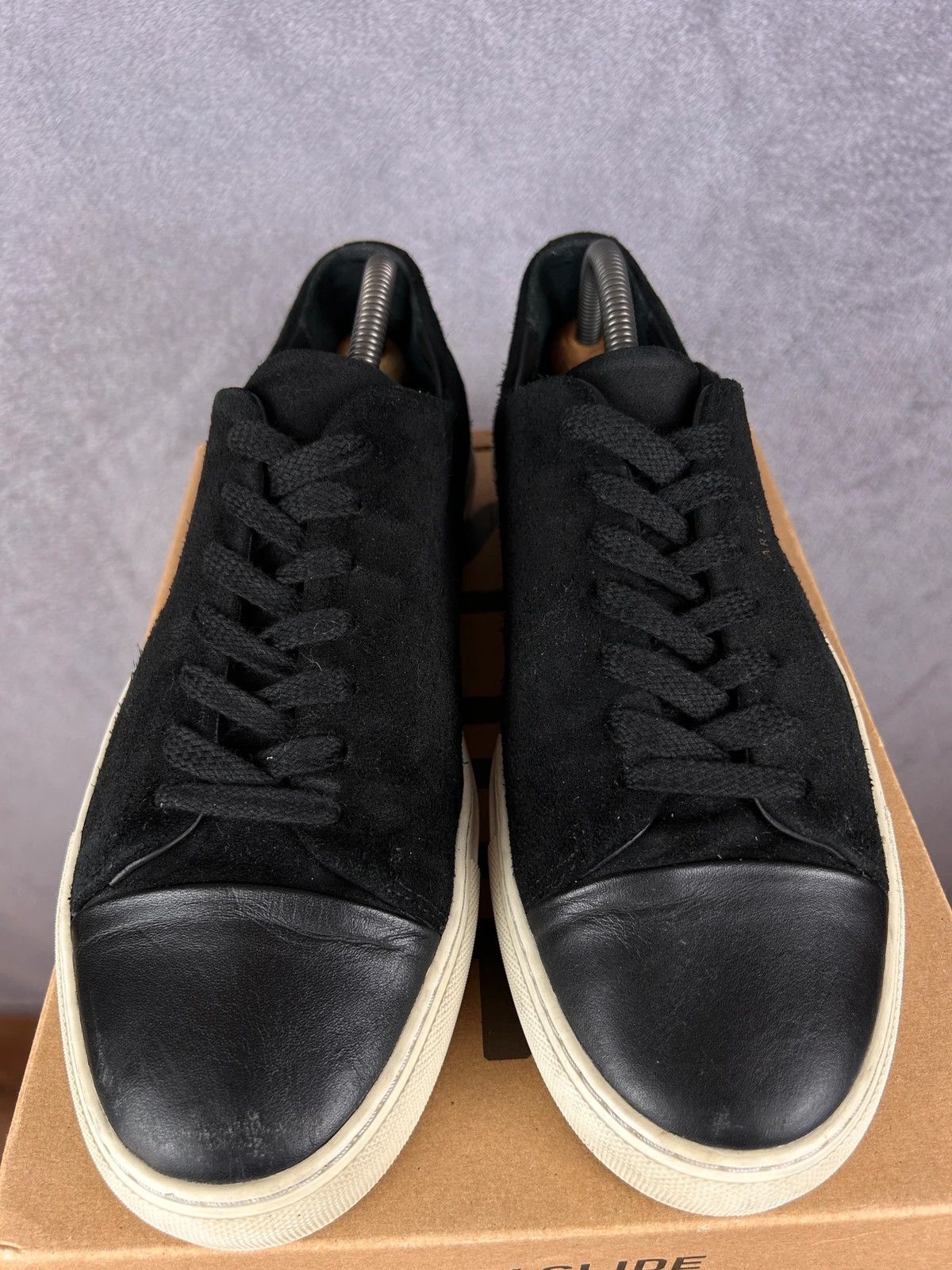 Axel Arigato × Designer Axel Arigato Cap-Toe black suede sneakers leather Size US 10 / EU 43 - 8 Thumbnail