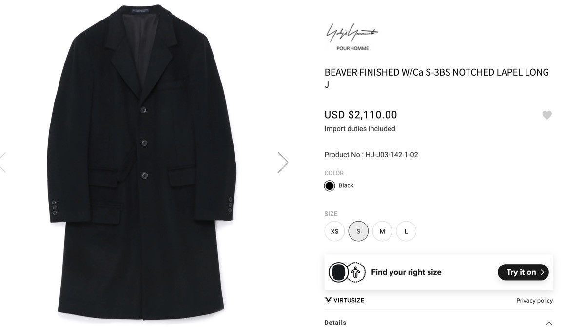 Yohji Yamamoto Yohji Yamamoto Pour Homme Cashmere Dr.jkt doctor jacket coat Size US M / EU 48-50 / 2 - 3 Thumbnail