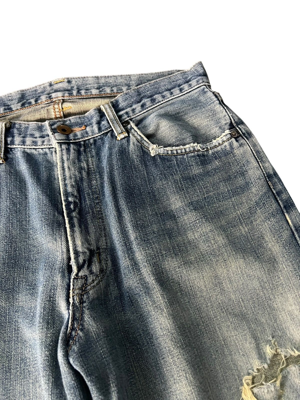 Edwin Edwin 505xx Selvedge Distressed Faded Jean Size US 31 - 6 Thumbnail