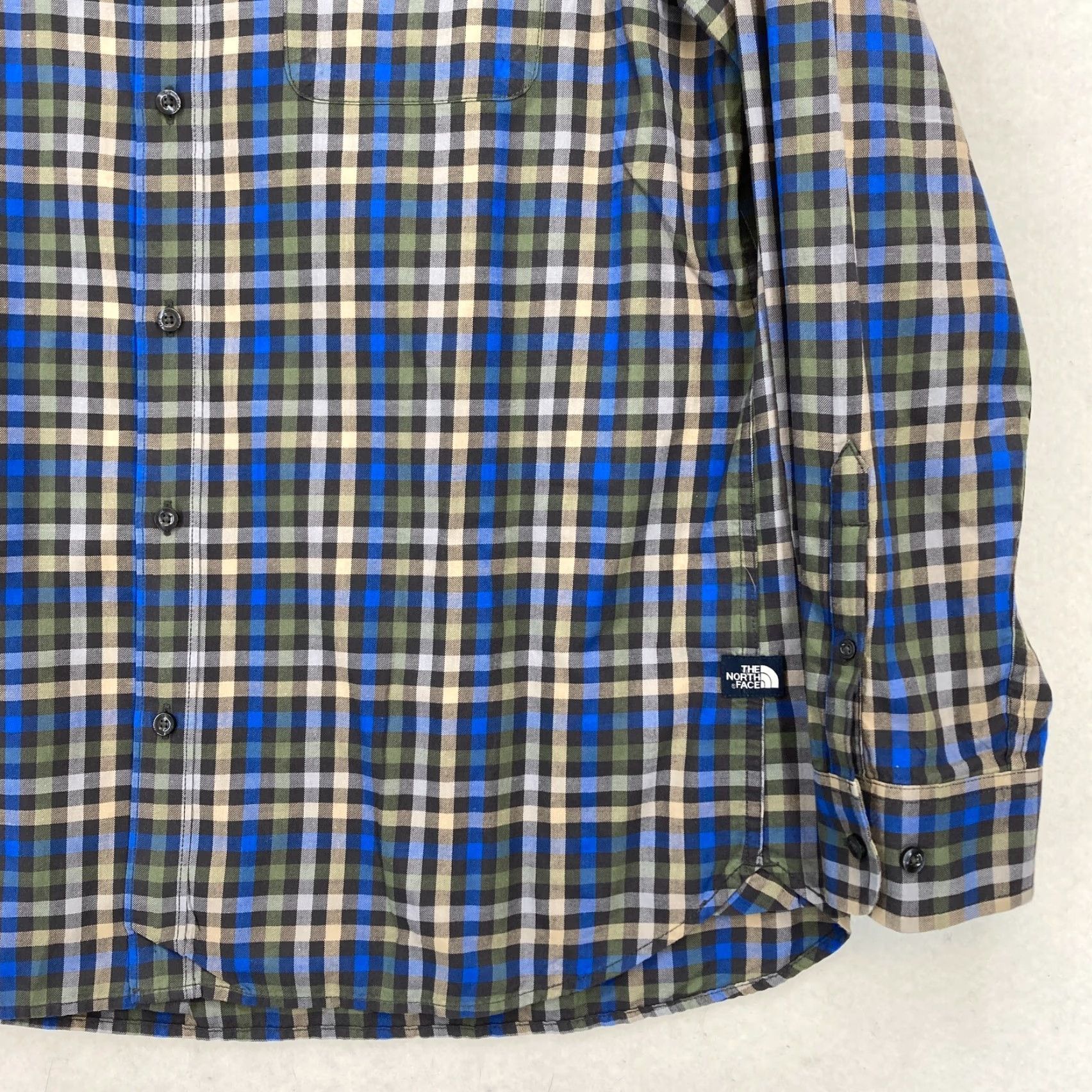 The North Face The North Face Long Sleeve Button Up Shirt Mens XL Blue Plaid Hiking Travel Camp Size US XL / EU 56 / 4 - 3 Thumbnail