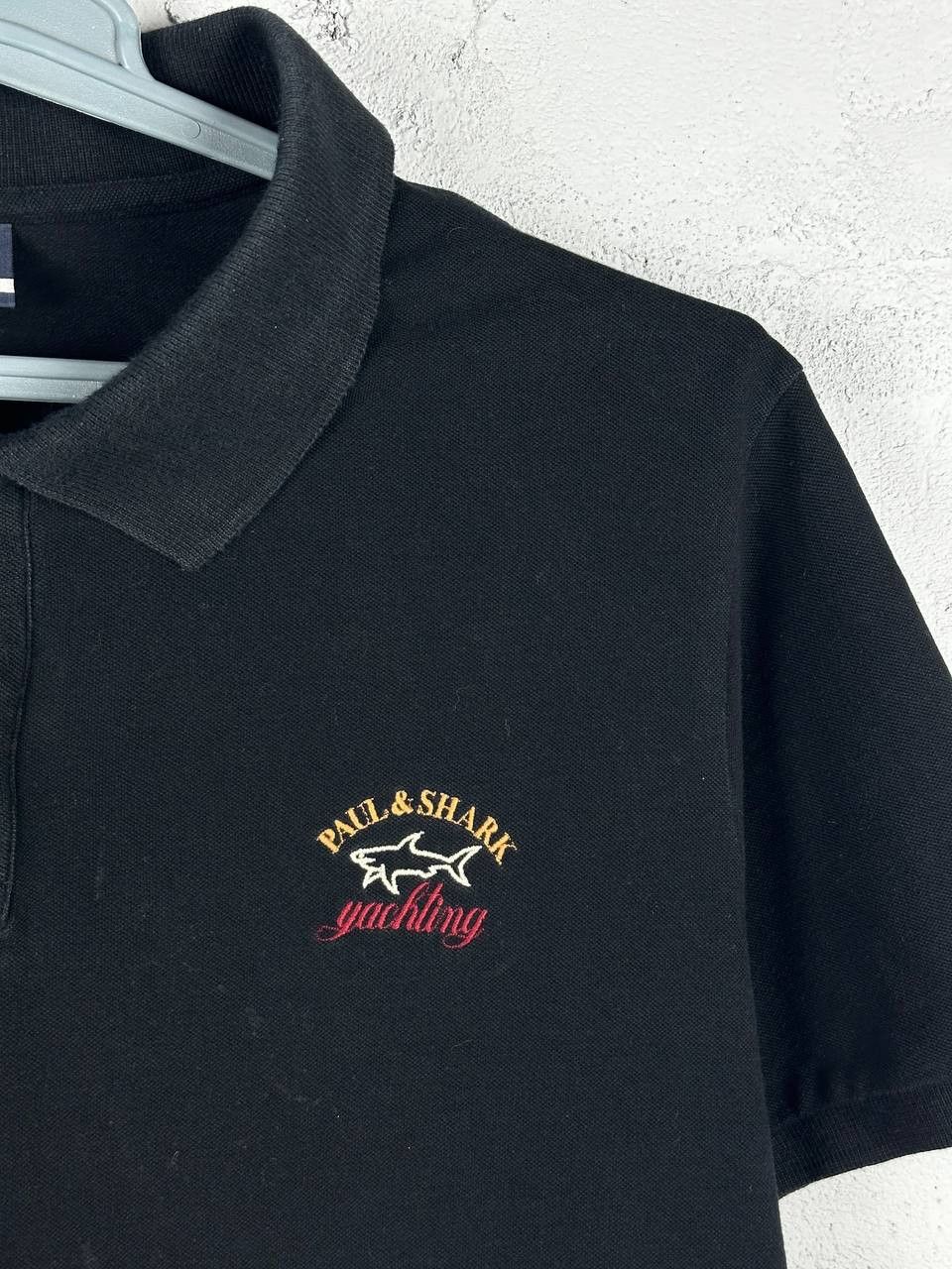 Paul & Shark × Vintage Vintage Paul Shark Logo Polo T shirt Black Size US XL / EU 56 / 4 - 4 Thumbnail