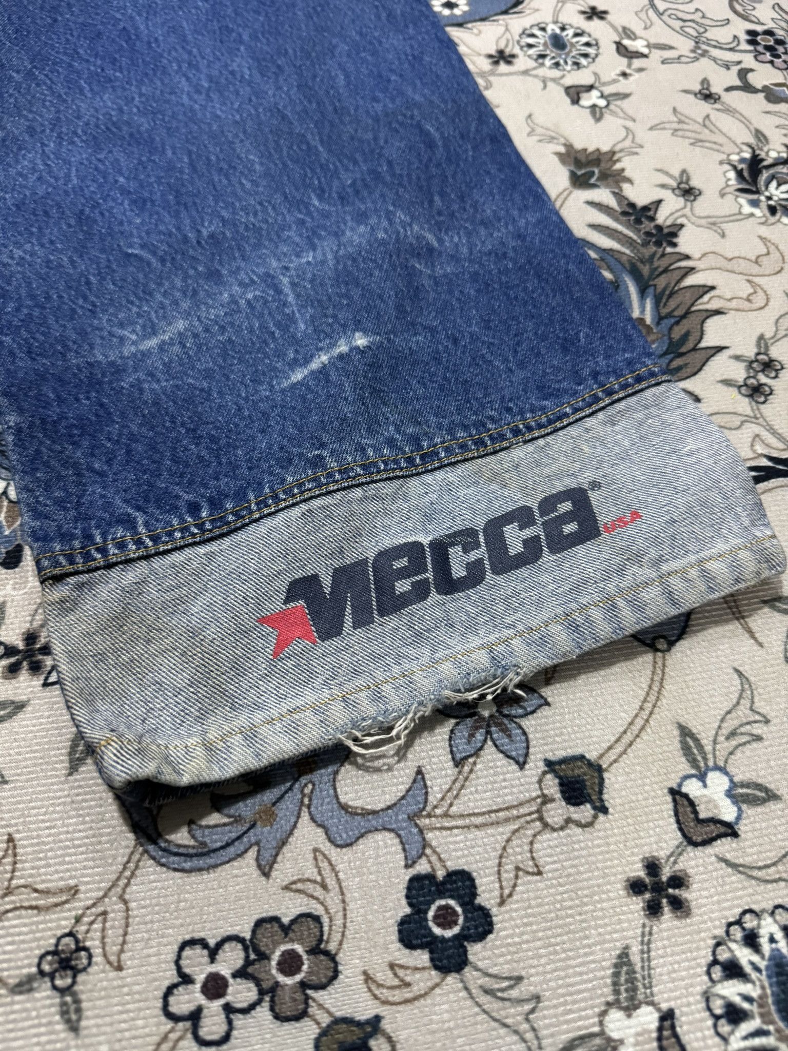 JNCO × Mecca × Menace Vintage 90's Mecca Denim Baggy Loose Skateboard Jeans JNCO Size US 32 / EU 48 - 7 Thumbnail
