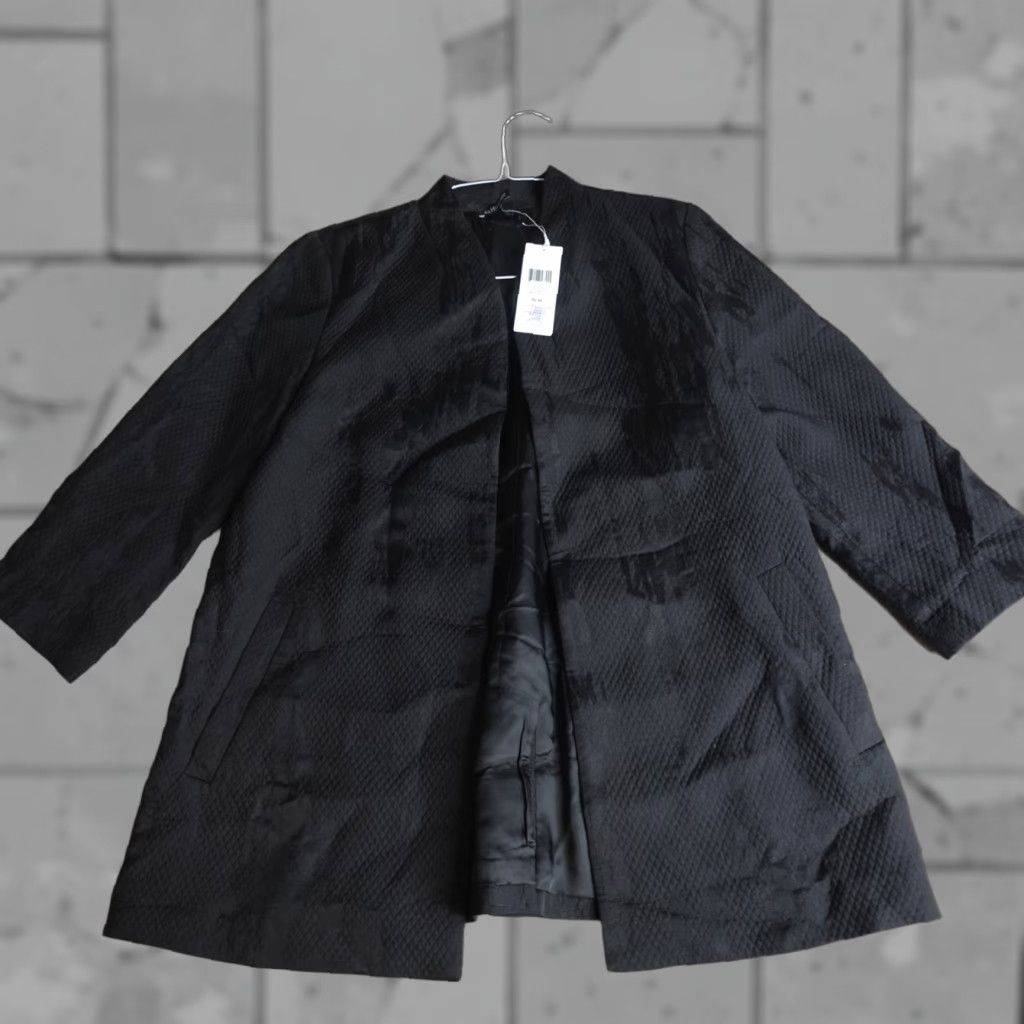 Eileen Fisher Eileen Fisher Jacket Medium Black Organic Cotton Blend 3/4 SLV NEW Size M / US 6-8 / IT 42-44 - 1 Thumbnail