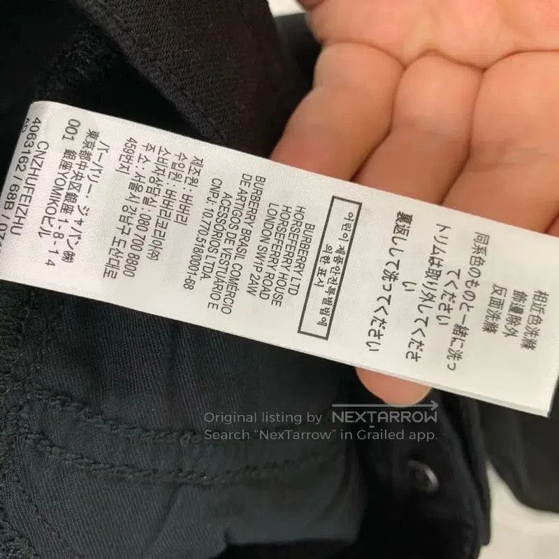 Burberry Burberry Black Cotton Casual Men's Pants. Size US 30 / EU 46 - 4 Thumbnail