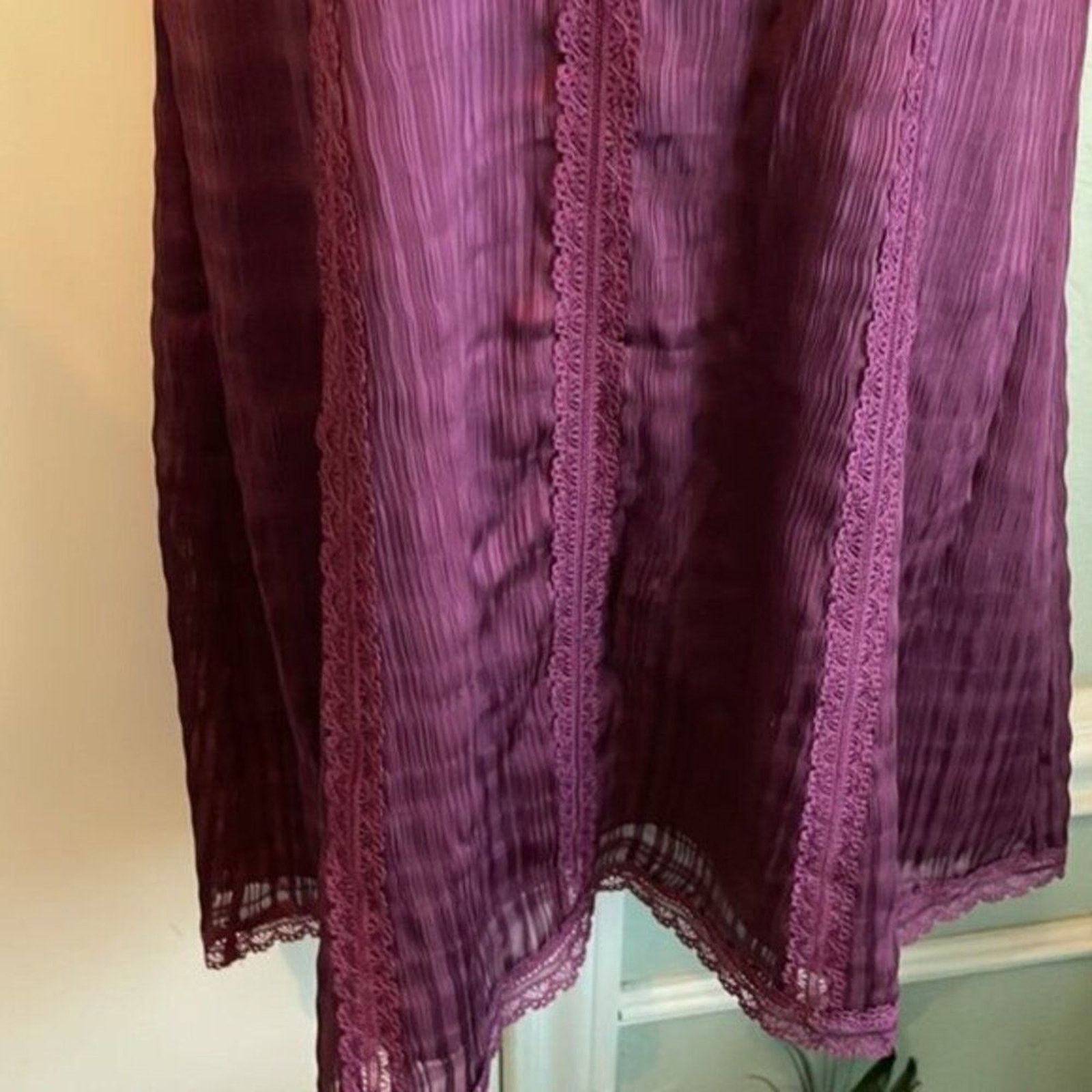 Alice + Olivia Alice + Olivia Genevieve Spaghetti Strap Dress Boysnberry Size L / US 10 / IT 46 - 6 Thumbnail