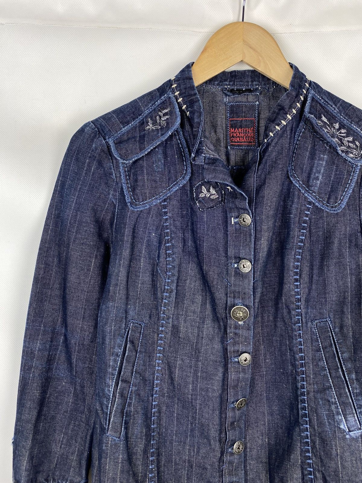 Marithe + Francois Girbaud Marithe Francois Girbaud vintage ladies light denim jacket Size M / US 6-8 / IT 42-44 - 2 Thumbnail