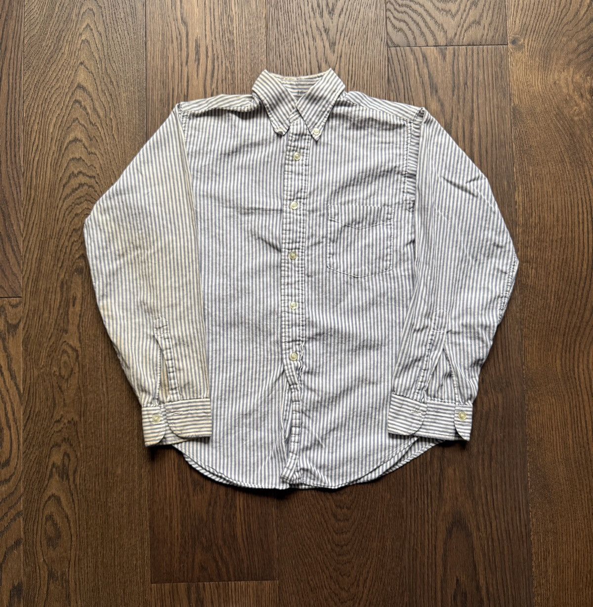Vintage Vintage 60s Sears Fraternity Prep Striped Button Down Shirt Size US XS / EU 42 / 0 - 1 Thumbnail