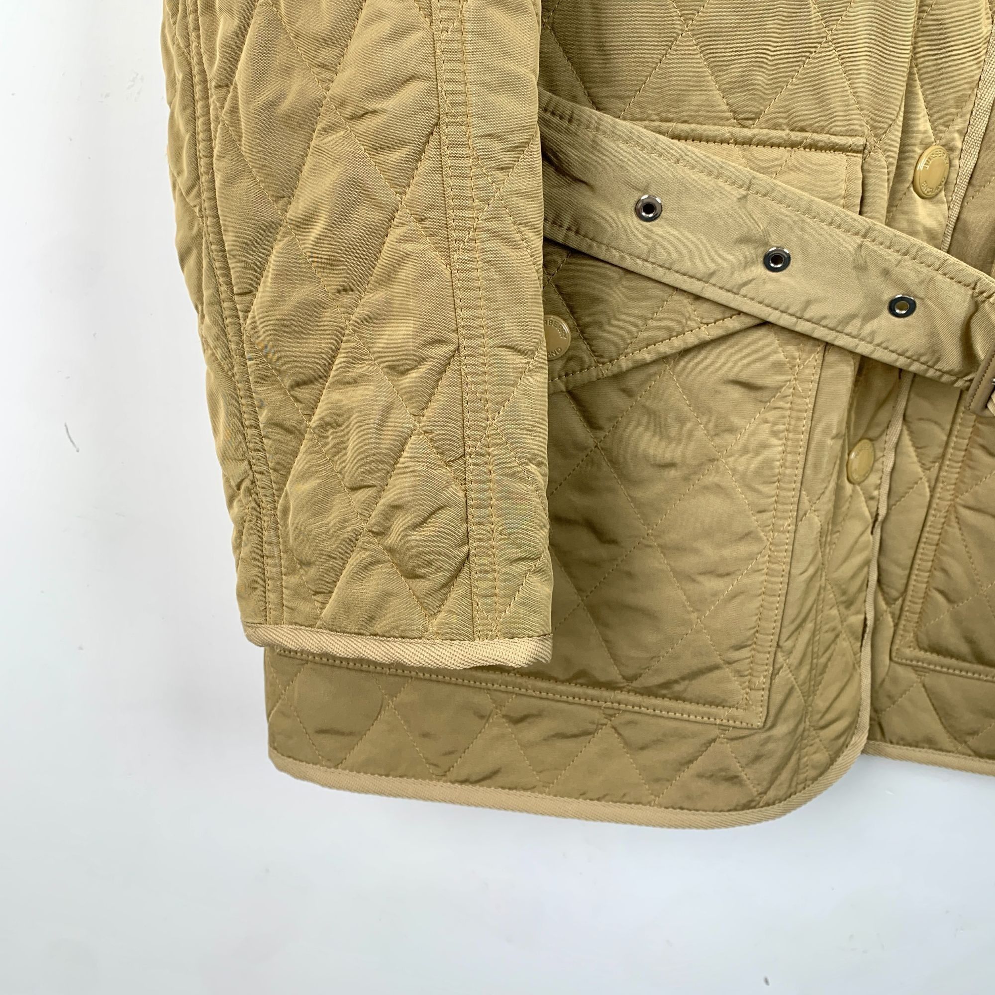 Burberry Burberry Quilted Jacket With Belted Waist Medium Nylon & Cot Size US M / EU 48-50 / 2 - 4 Thumbnail