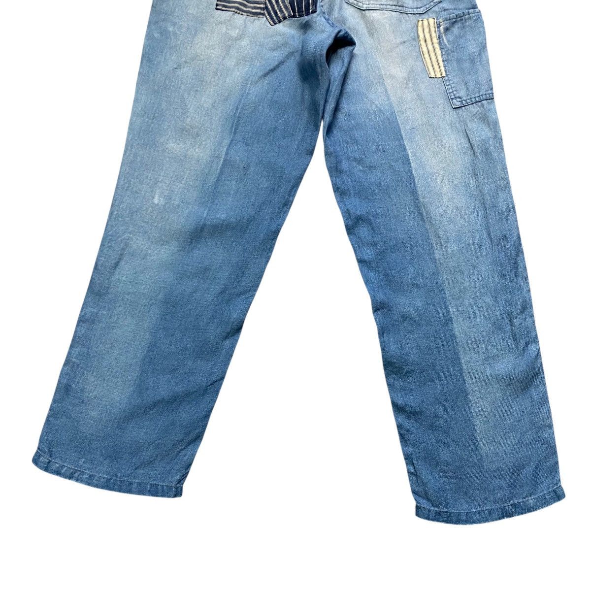 Blue Blue Japan Blue Blue Boro Patchwork Denim Relaxed Pants Size US 32 / EU 48 - 15 Thumbnail