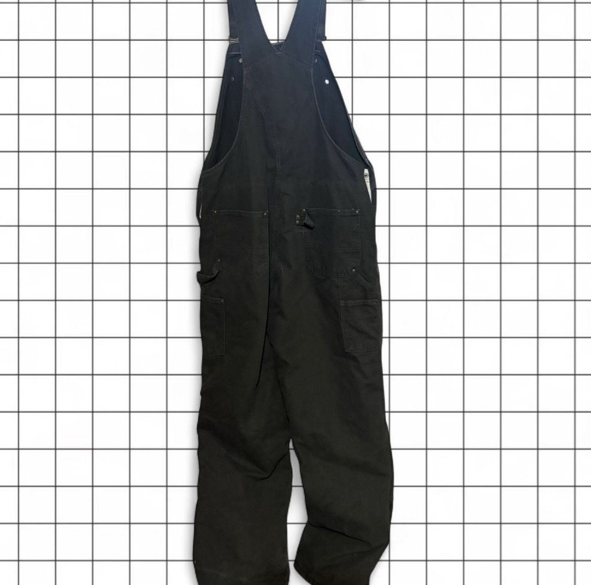 Carhartt Vintage Olive Green Carhartt Overall Bibs Size US L / EU 52-54 / 3 - 4 Thumbnail
