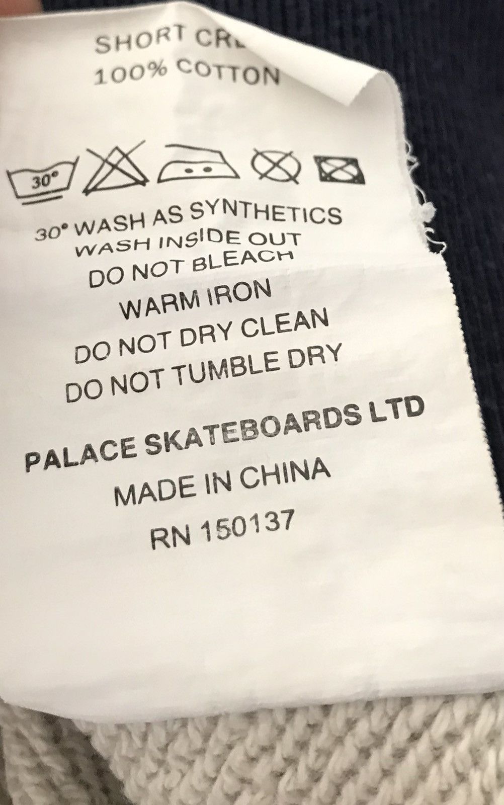Palace Palace Short Crew Grey Shirt Size US M / EU 48-50 / 2 - 10 Thumbnail
