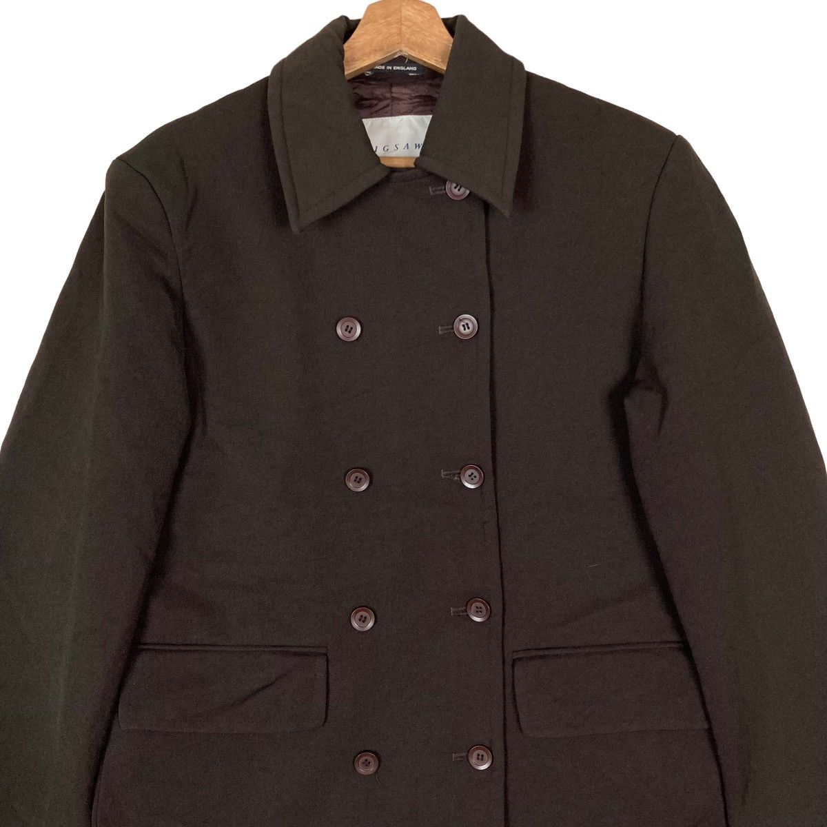 Jigsaw Vintage Jigsaw Double Breasted Womenswear Medium Long Coat Size M / US 6-8 / IT 42-44 - 2 Thumbnail