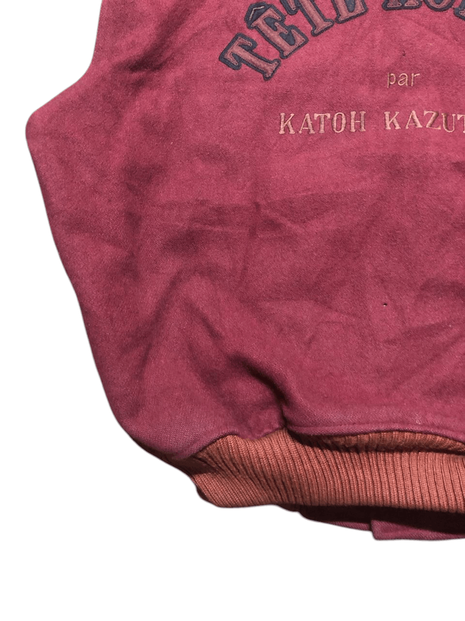 Issey Miyake VINTAGE TETE HOMME KATOH KAZUTAKA VARSITY JACKET DISTRESSED Size US L / EU 52-54 / 3 - 9 Thumbnail