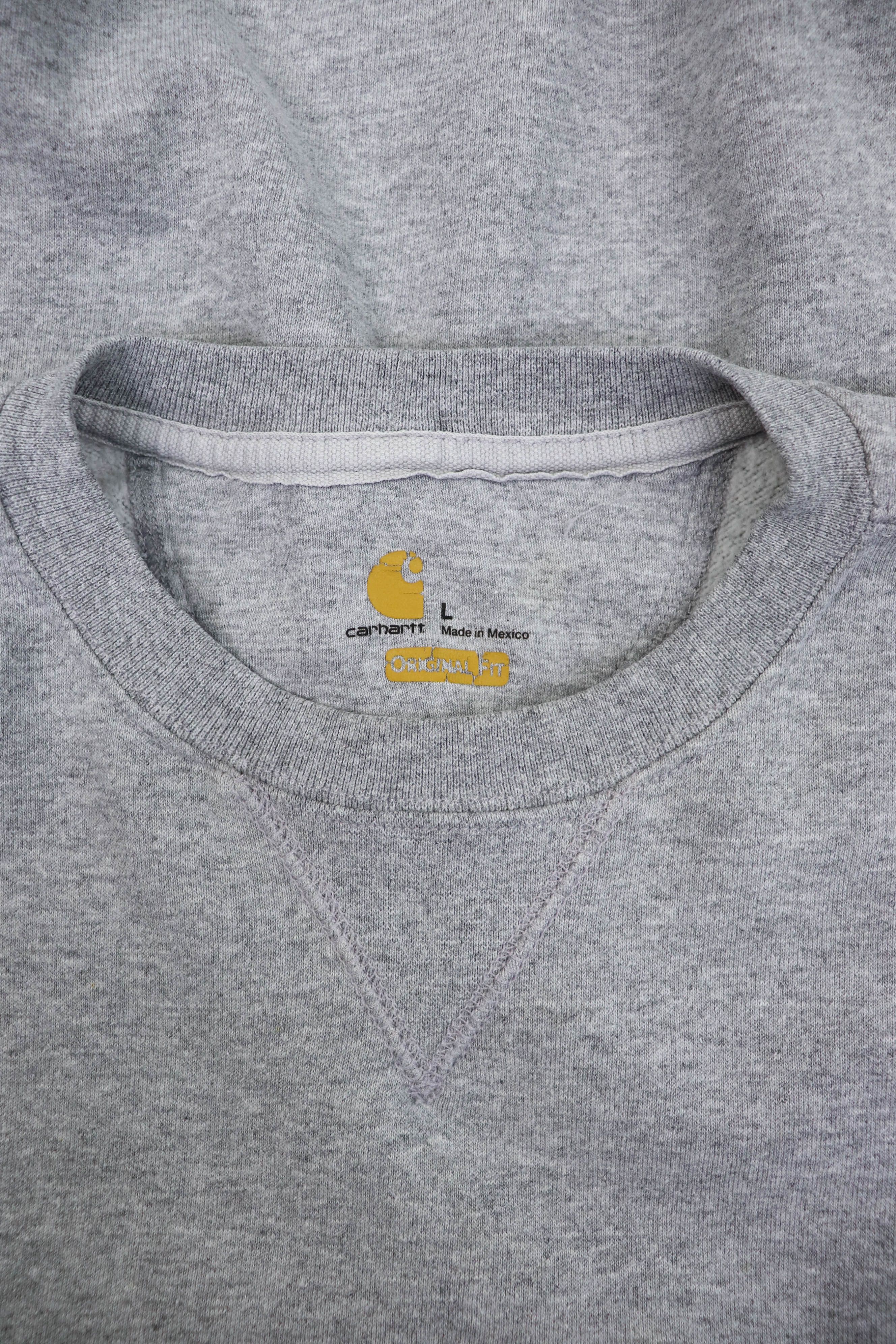Carhartt Carhartt Vintage OG Fit Heather Gray Crewneck Sweatshirt Size US L / EU 52-54 / 3 - 12 Thumbnail
