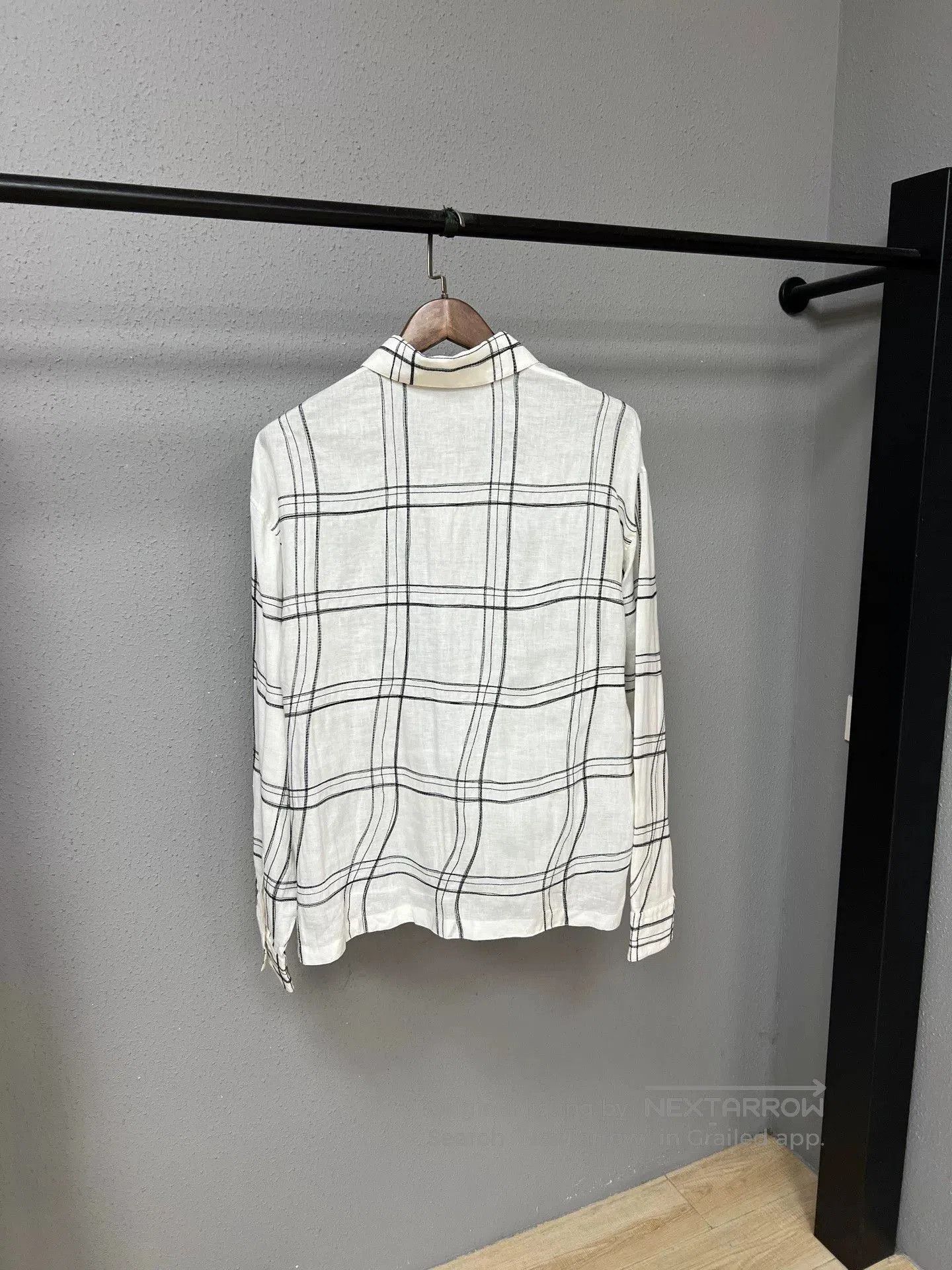 Hermes hermes linen shirt with checked pattern. Size US M / EU 48-50 / 2 - 2 Thumbnail
