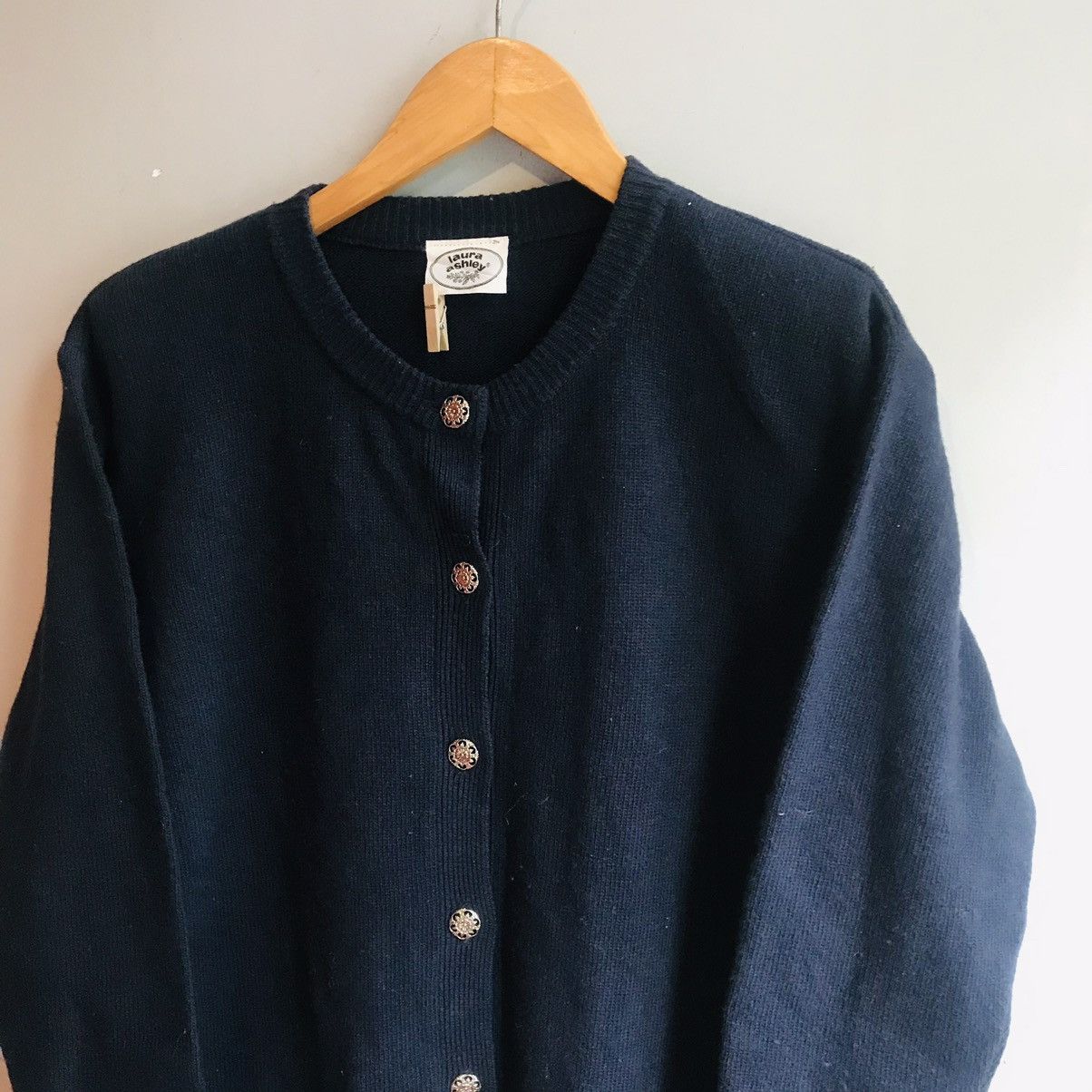 Laura Ashley × Vintage 90’s Laura Ashley Button Up Long Cardigan Size M / US 6-8 / IT 42-44 - 2 Thumbnail