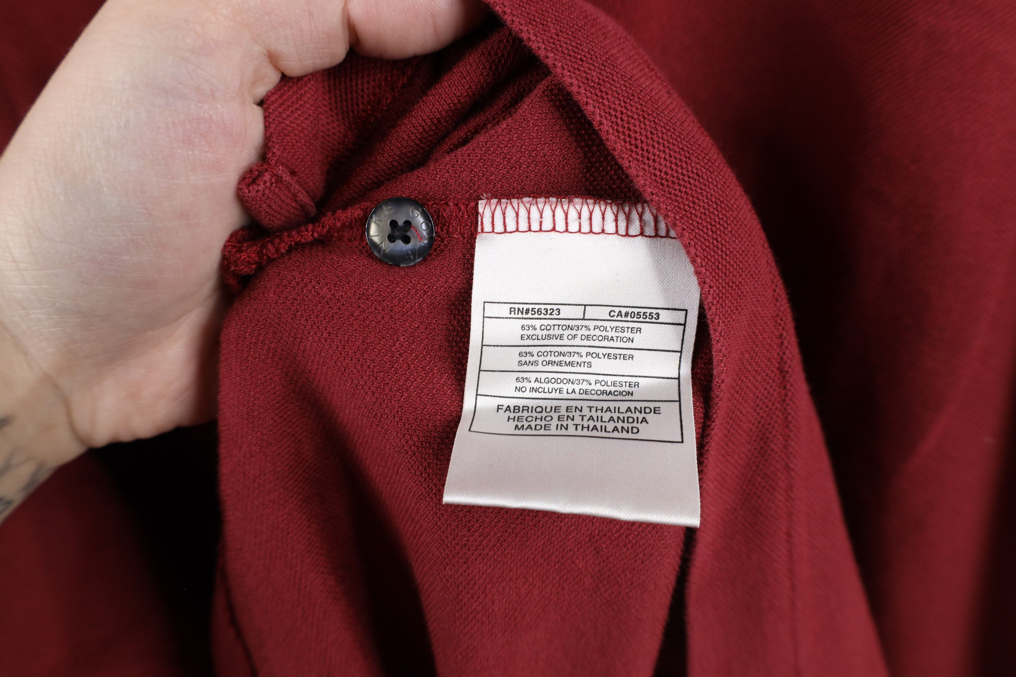 Nike × Vintage Vintage Nike Golf Scott Mini Swoosh Golf Polo Shirt Red Size US XXL / EU 58 / 5 - 10 Thumbnail