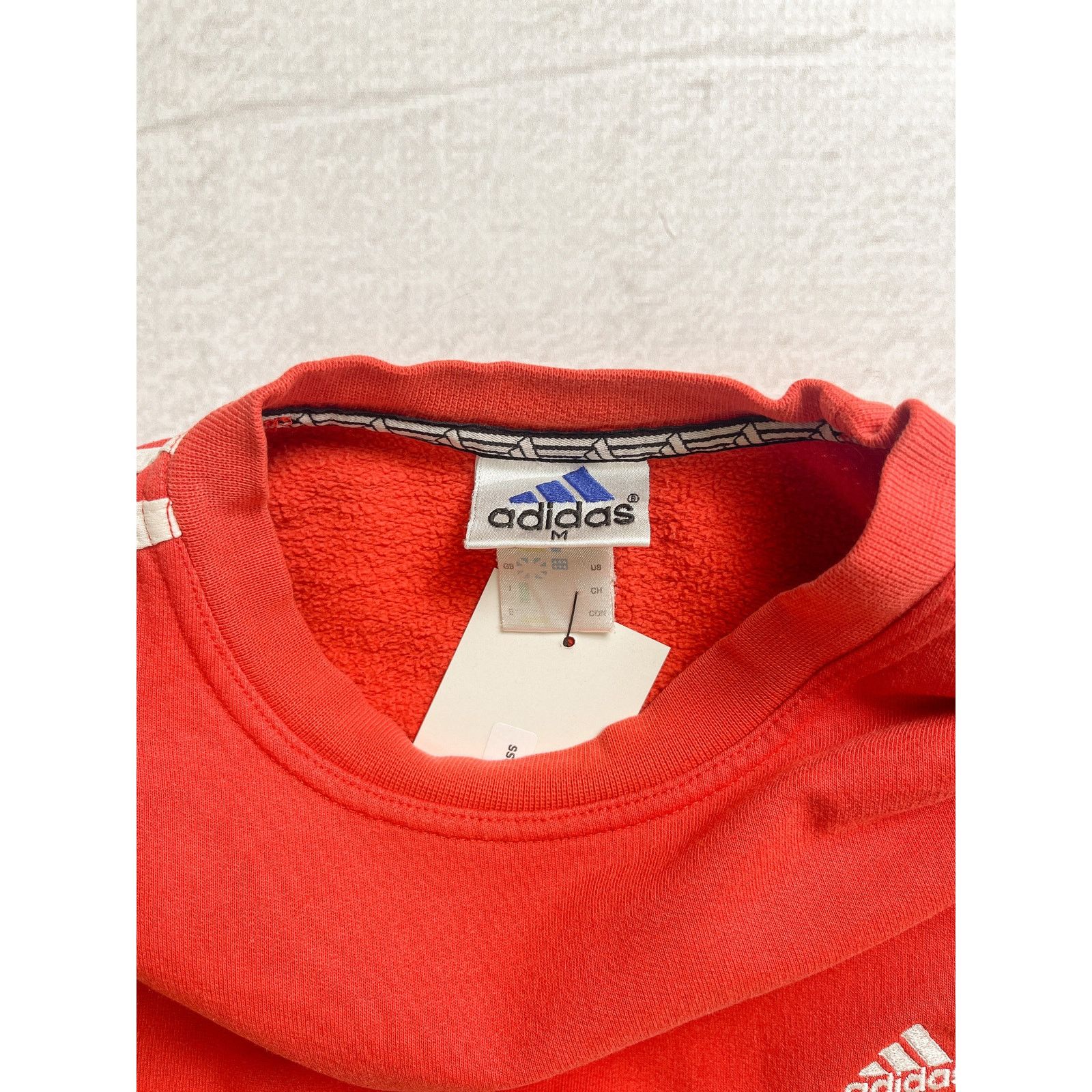 Adidas Vintage 90s Adidas Red Crewneck Sweatshirt - Women's Medium Size M / US 6-8 / IT 42-44 - 3 Thumbnail