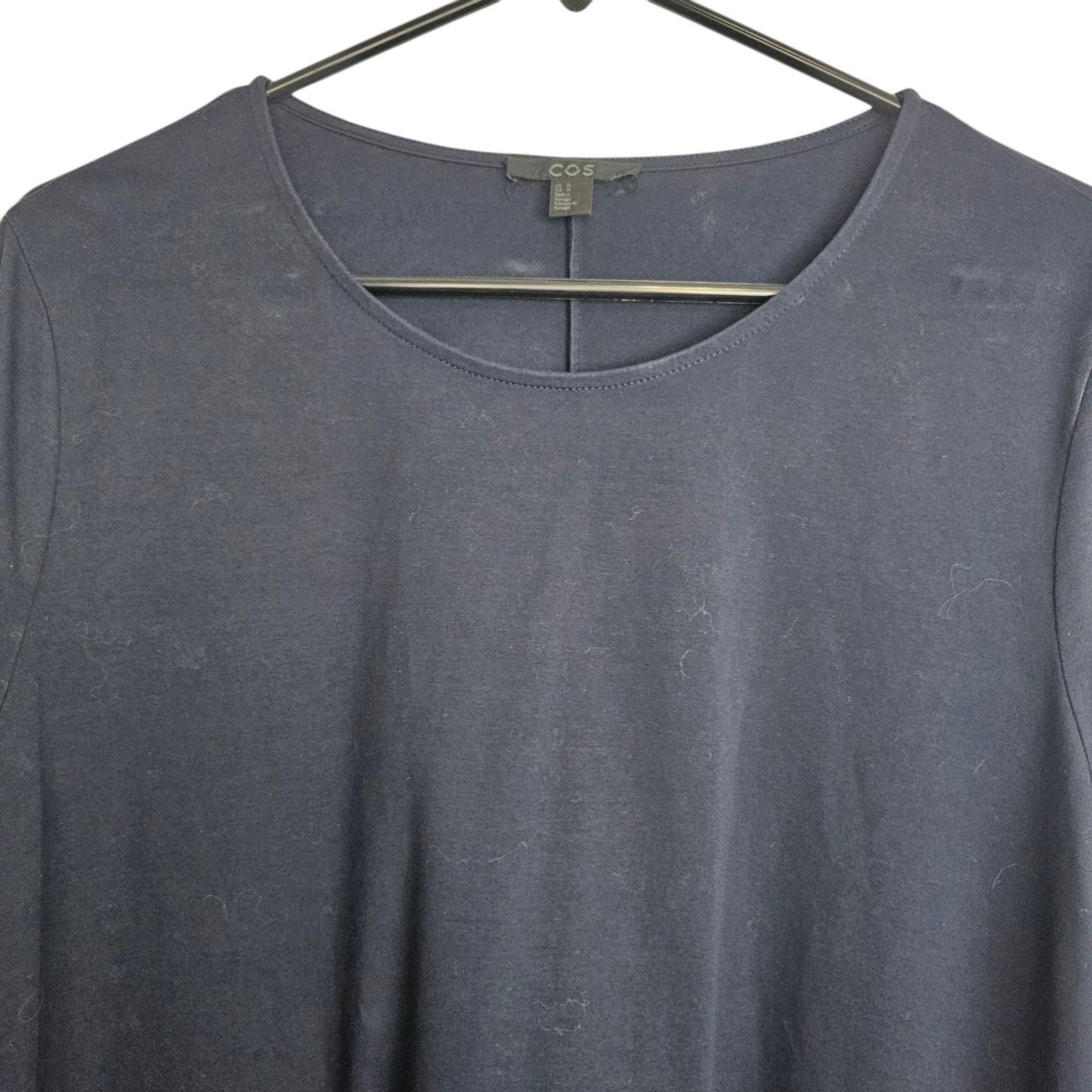 Cos COS Womens Pullover Blouse Patch Pockets Sz M Lagenlook Corp Size M / US 6-8 / IT 42-44 - 2 Thumbnail