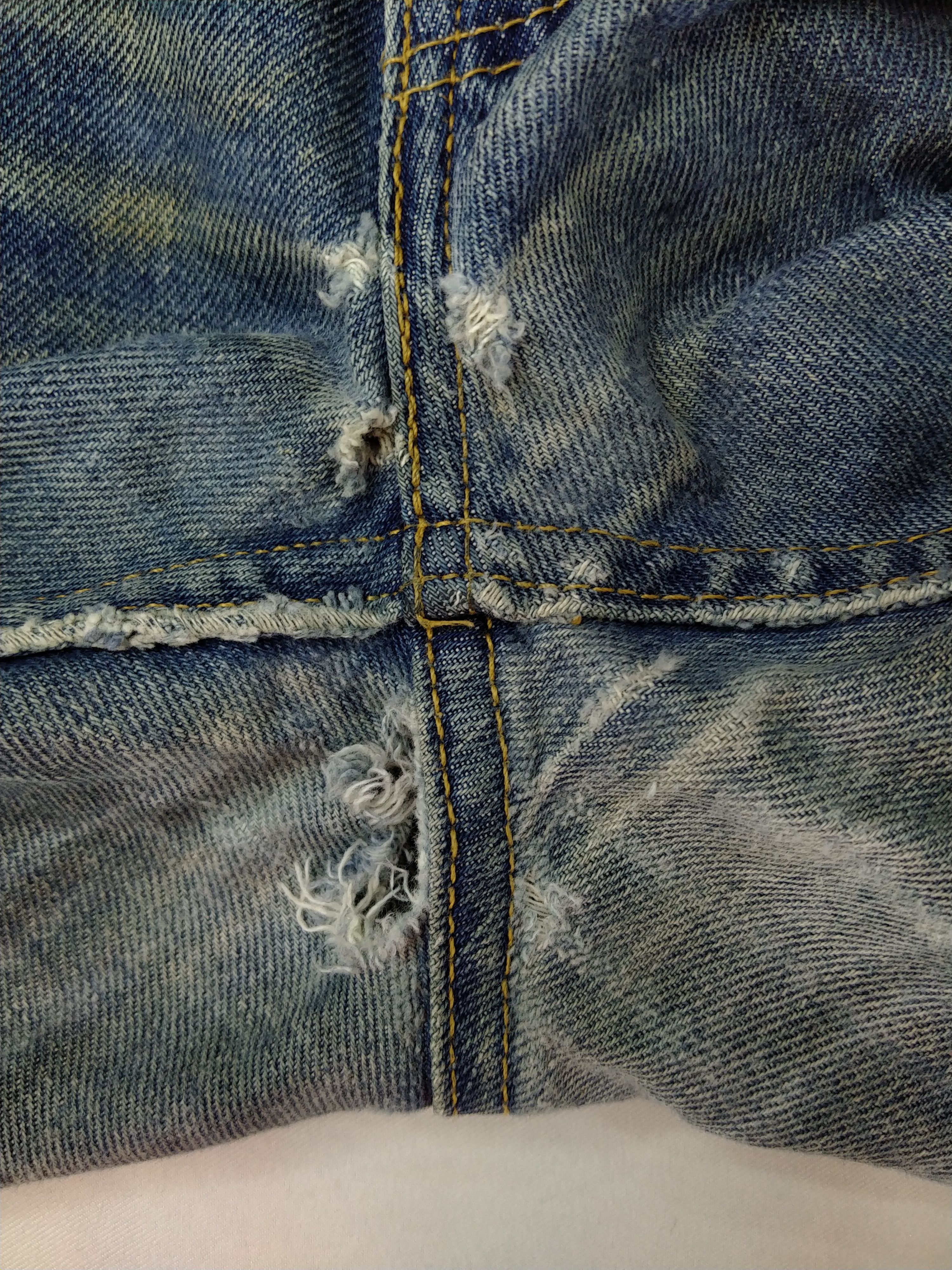 Levi's Distressed Blue Vintage Levi's 505 Denim 31x29.5 -JN146 Size US 31 - 16 Thumbnail