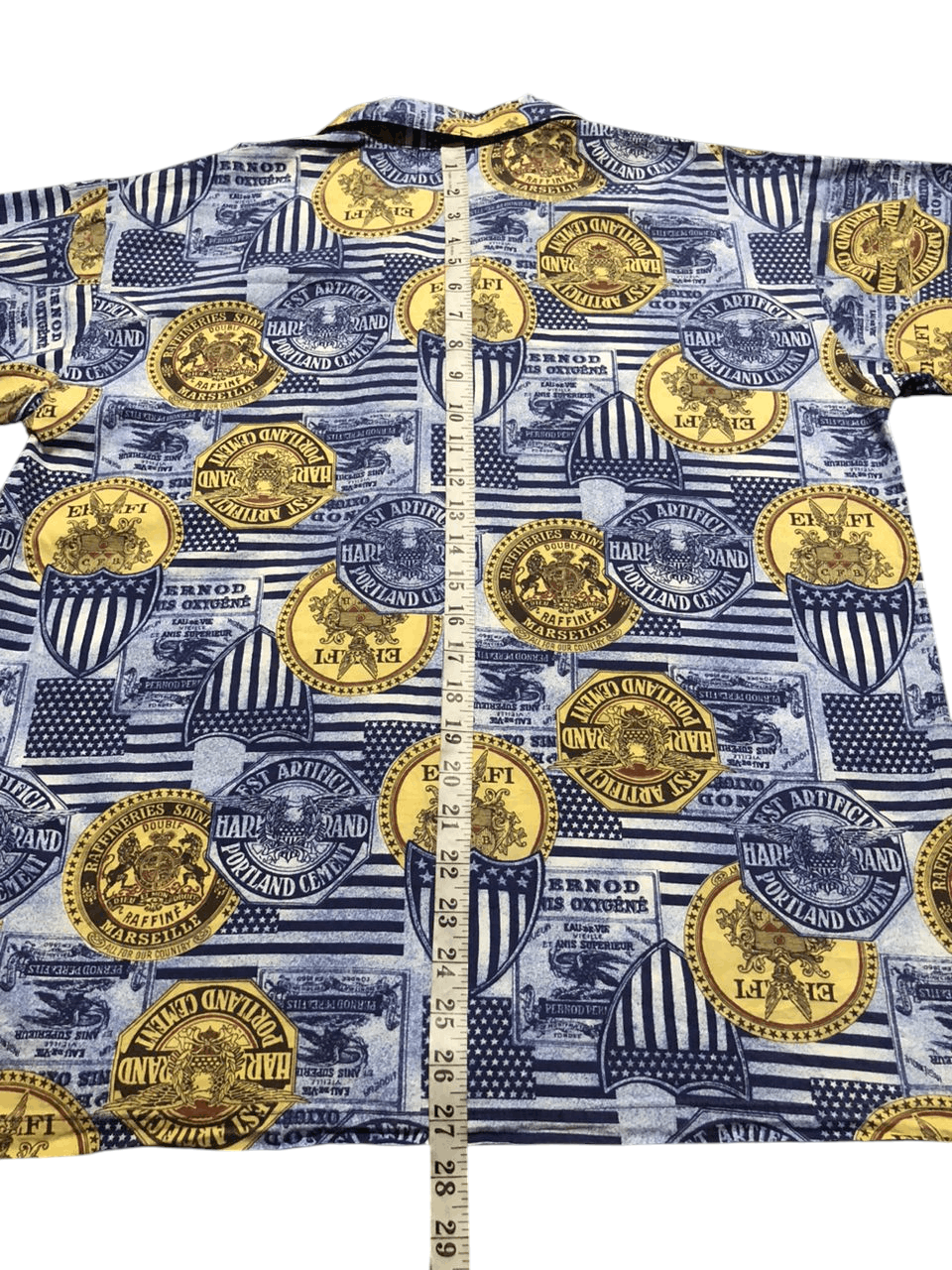 Japanese Brand 80s-90s Vintage Ranian All Over Print Open Collar Shirt Rare Size US L / EU 52-54 / 3 - 14 Thumbnail