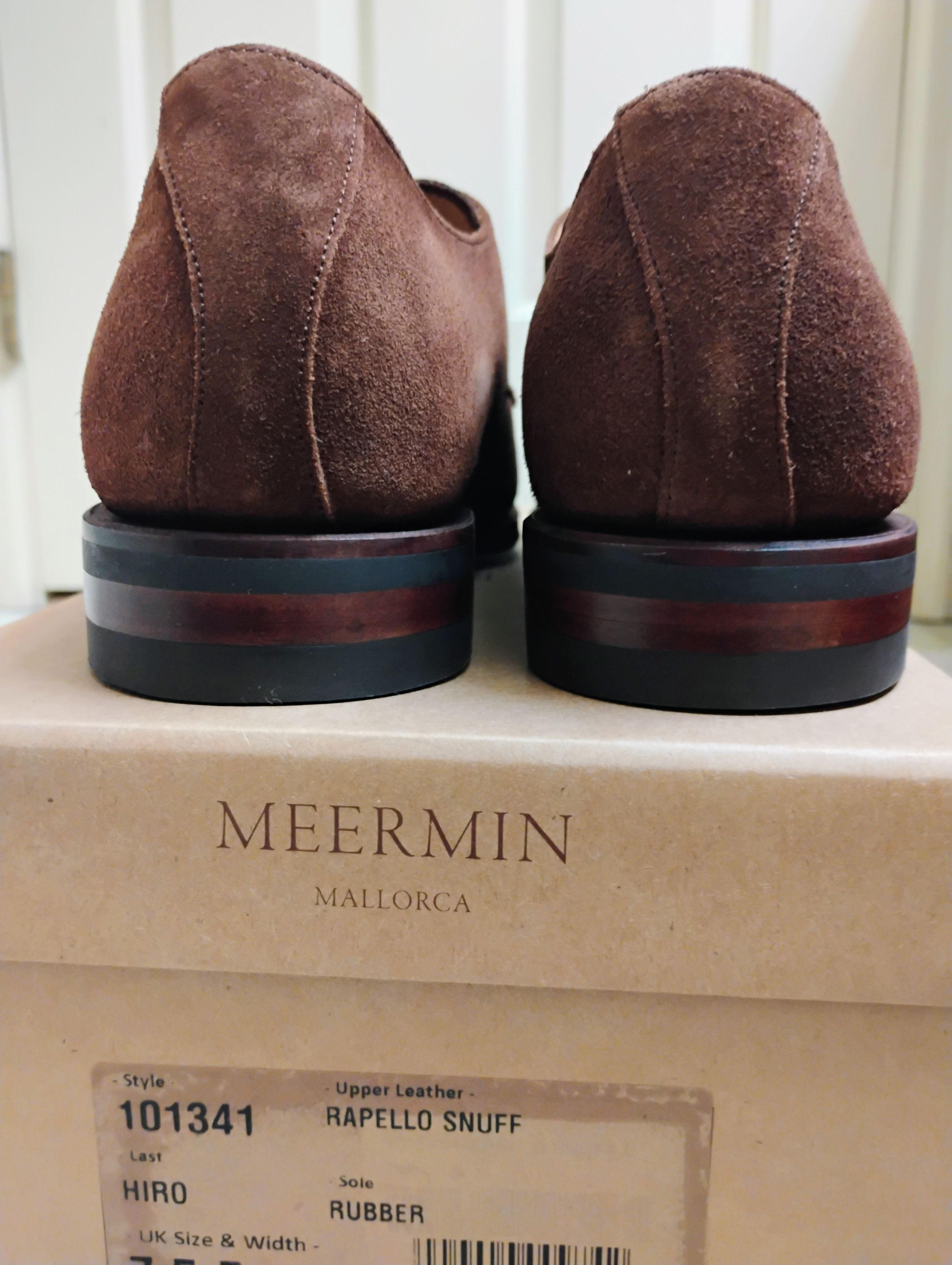 Meermin Snuff Rapello Suede Double Monkstrap Size US 8.5 / EU 41-42 - 5 Thumbnail