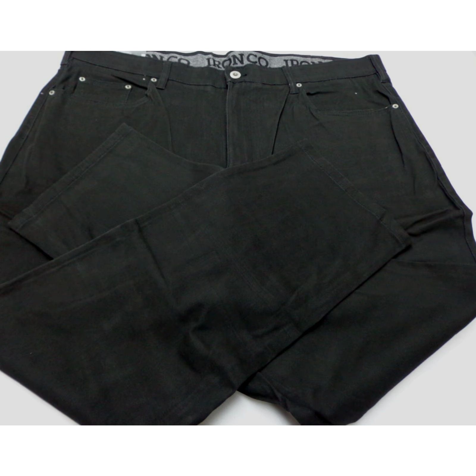 Vintage Iron Co. Men’s Classic Stretch Comfort Patriot Pants Black 42 x 30 Pants Straight Flat Front 98% Cotton 2% Spandex Chino Modern Iron Co Mens Size US 42 / EU 58 - 5 Thumbnail