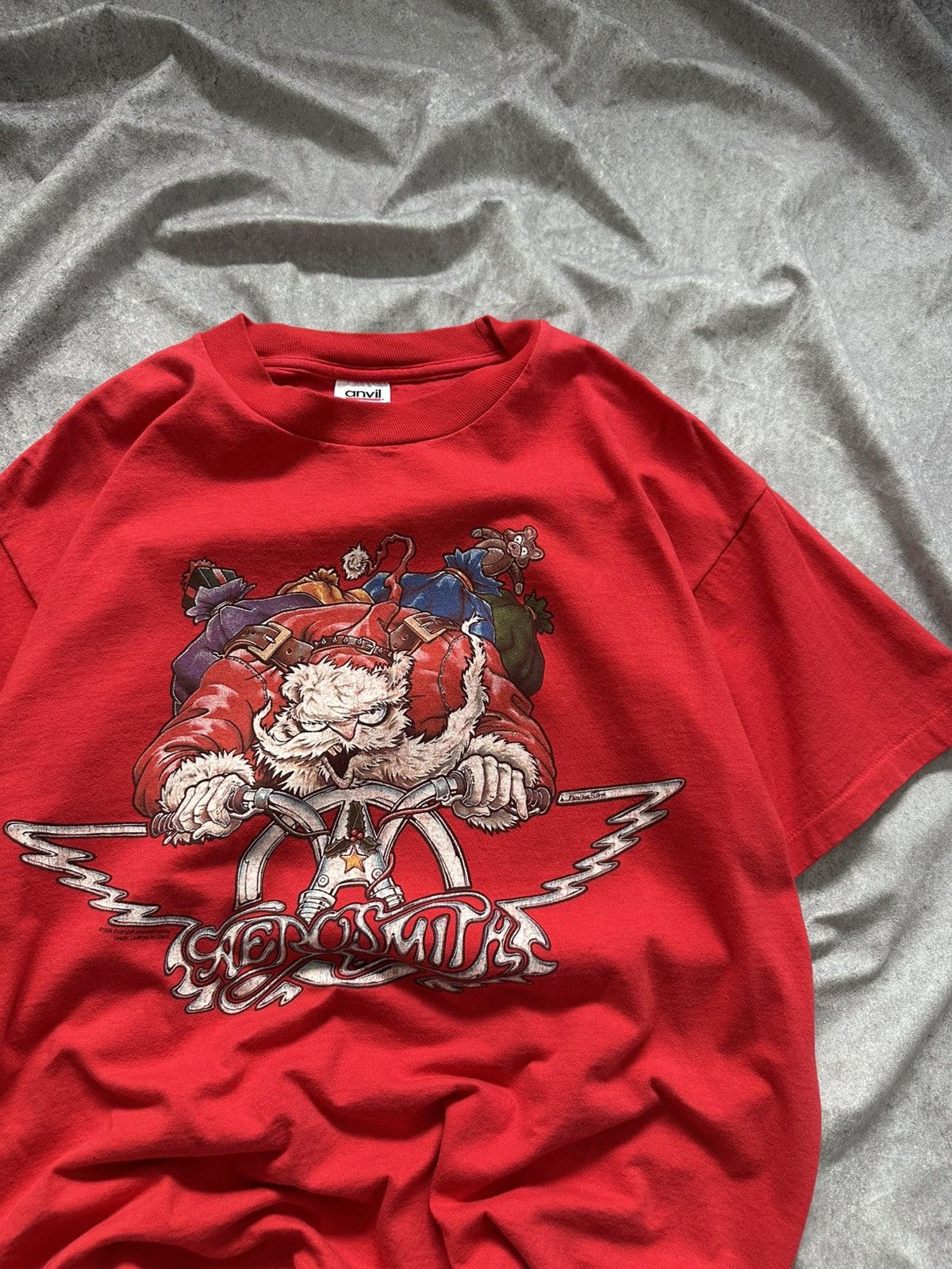 Band Tees Aerosmith Get A Grip Santa Shirt Tee 1994 Size US L / EU 52-54 / 3 - 4 Thumbnail