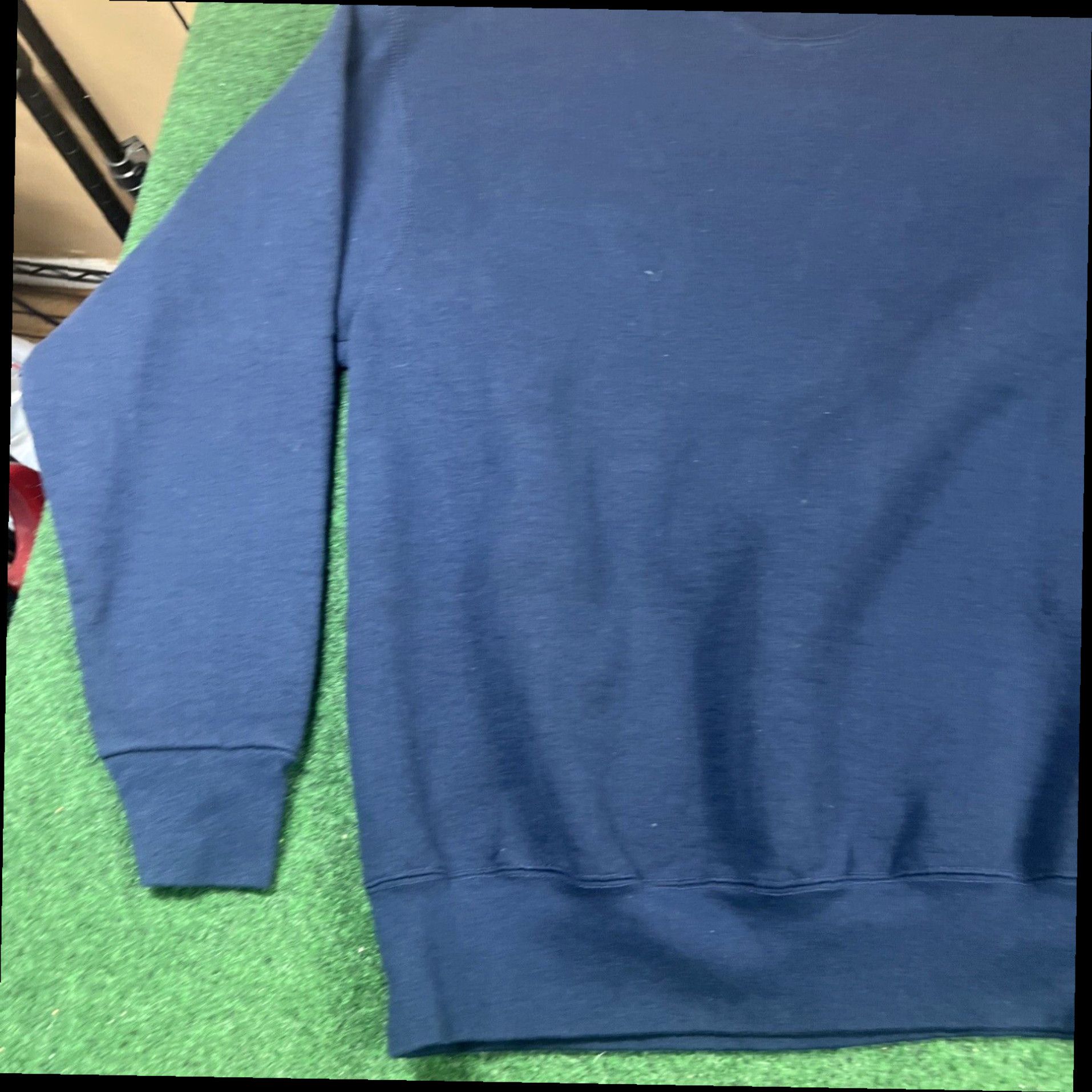 Vintage Vtg Sweatshirt Mens XL Blank Blue Crewneck Members Mark Size US XL / EU 56 / 4 - 2 Thumbnail