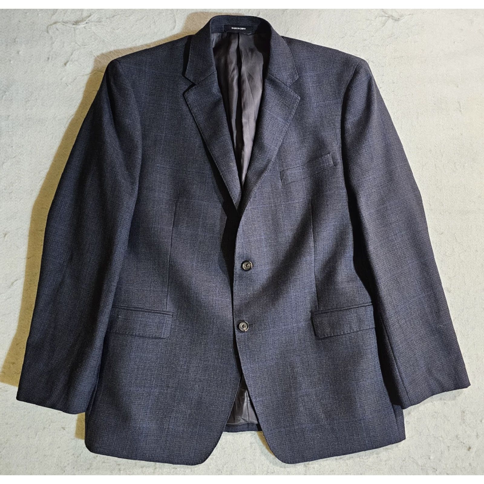 Ralph Lauren Ralph Lauren Black Label Blazer 46 Slim Wool Grey Dual Vent Notch Lapel Single-Breasted 2-Button Mens Jacket/Coat Regular Bedis Size 46R - 2 Thumbnail