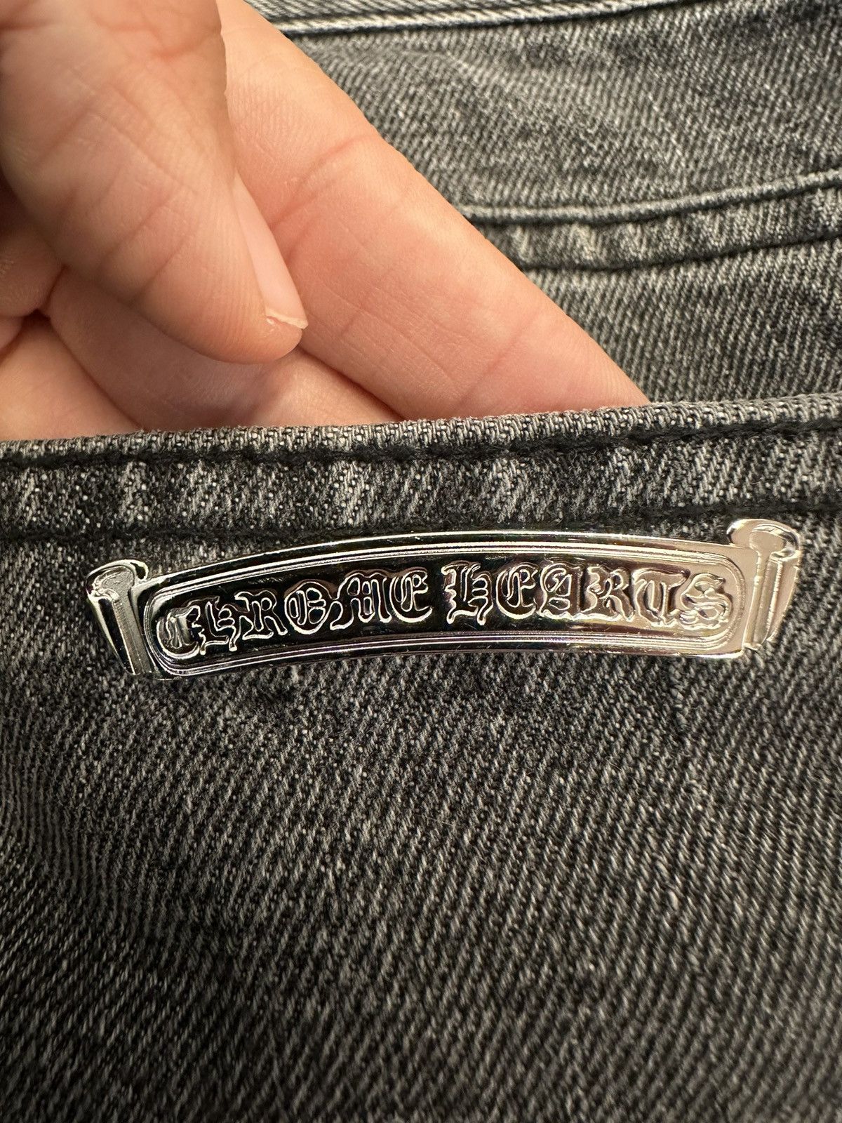 Chrome Hearts 🔥Chrome Hearts Grey Jeans with Patches🔥 Size US 38 / EU 54 - 8 Thumbnail