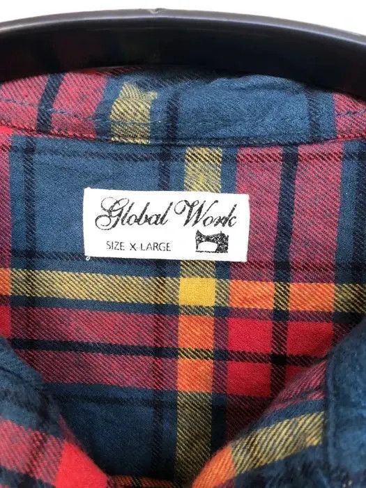 Flannel × Global Work × Japanese Brand Japanese Brand Global Work Plaid Tartan Flannel Shirt 👕 Size US M / EU 48-50 / 2 - 3 Thumbnail